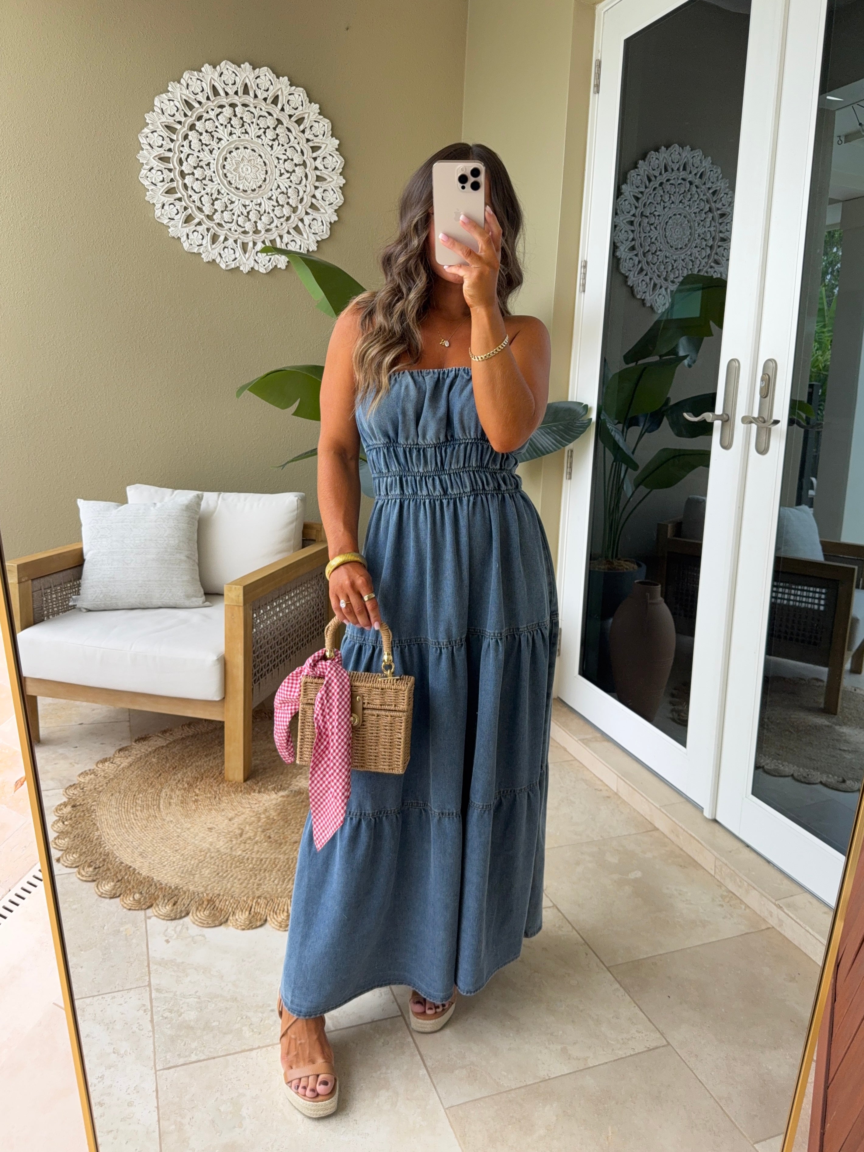 American Dreamin' Denim Midi Dress