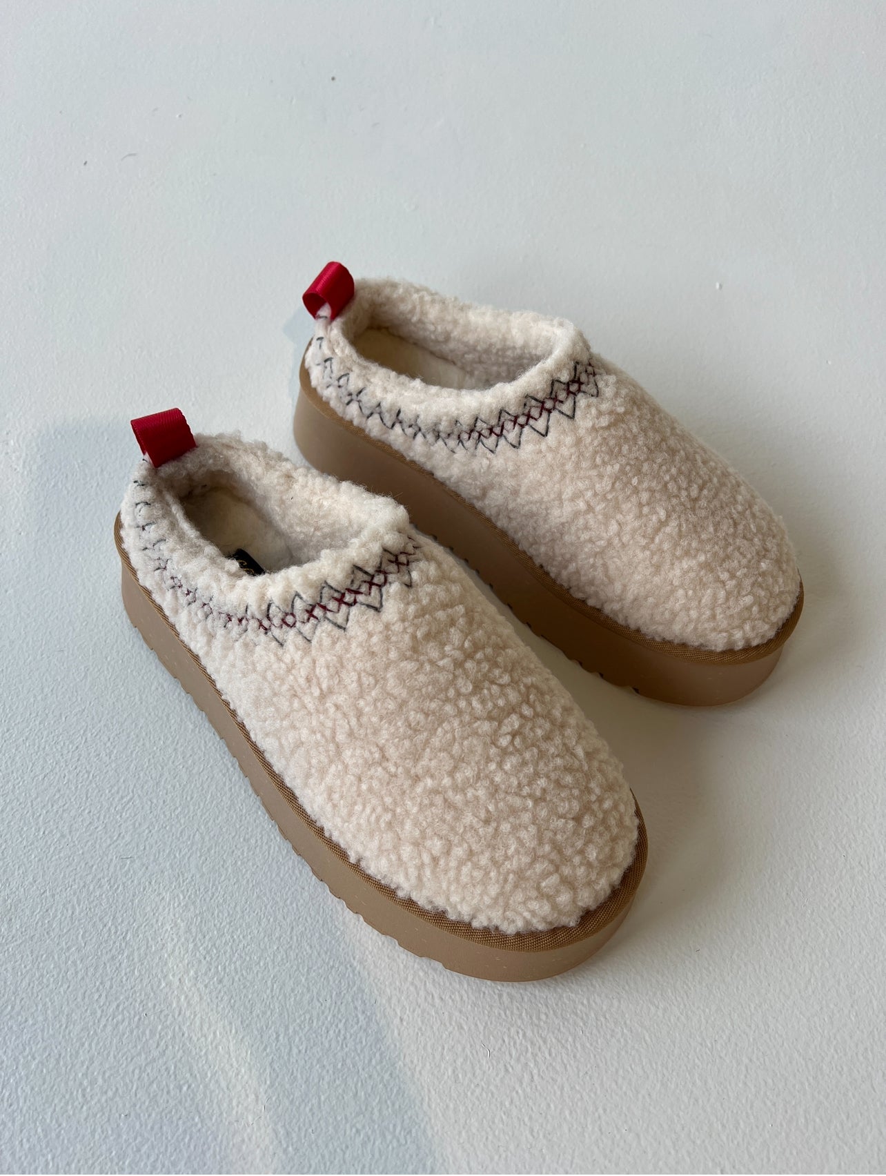 Hadley Sherpa Platform Winter Slides Off White