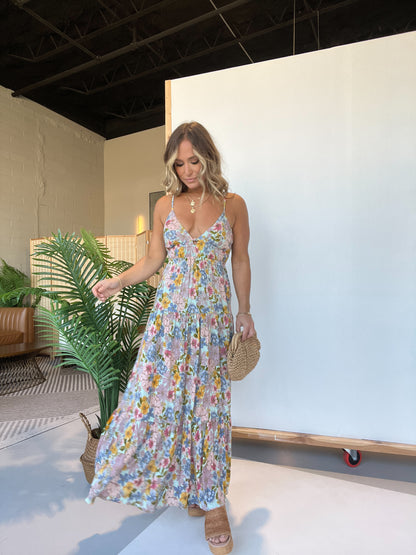 Leona Floral Maxi Dress Bay