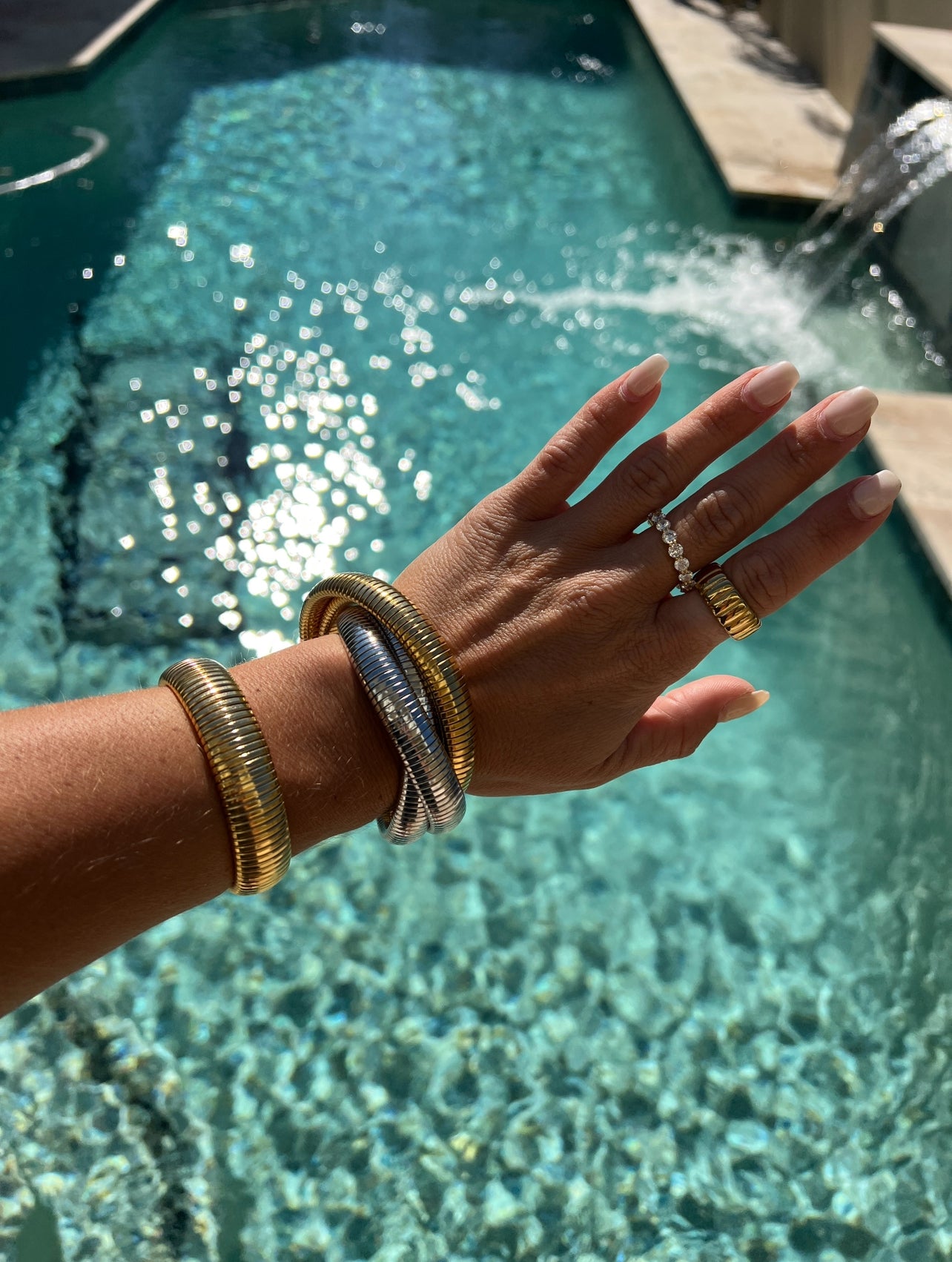 Infinity Multi Layered Bracelet Two-Tone