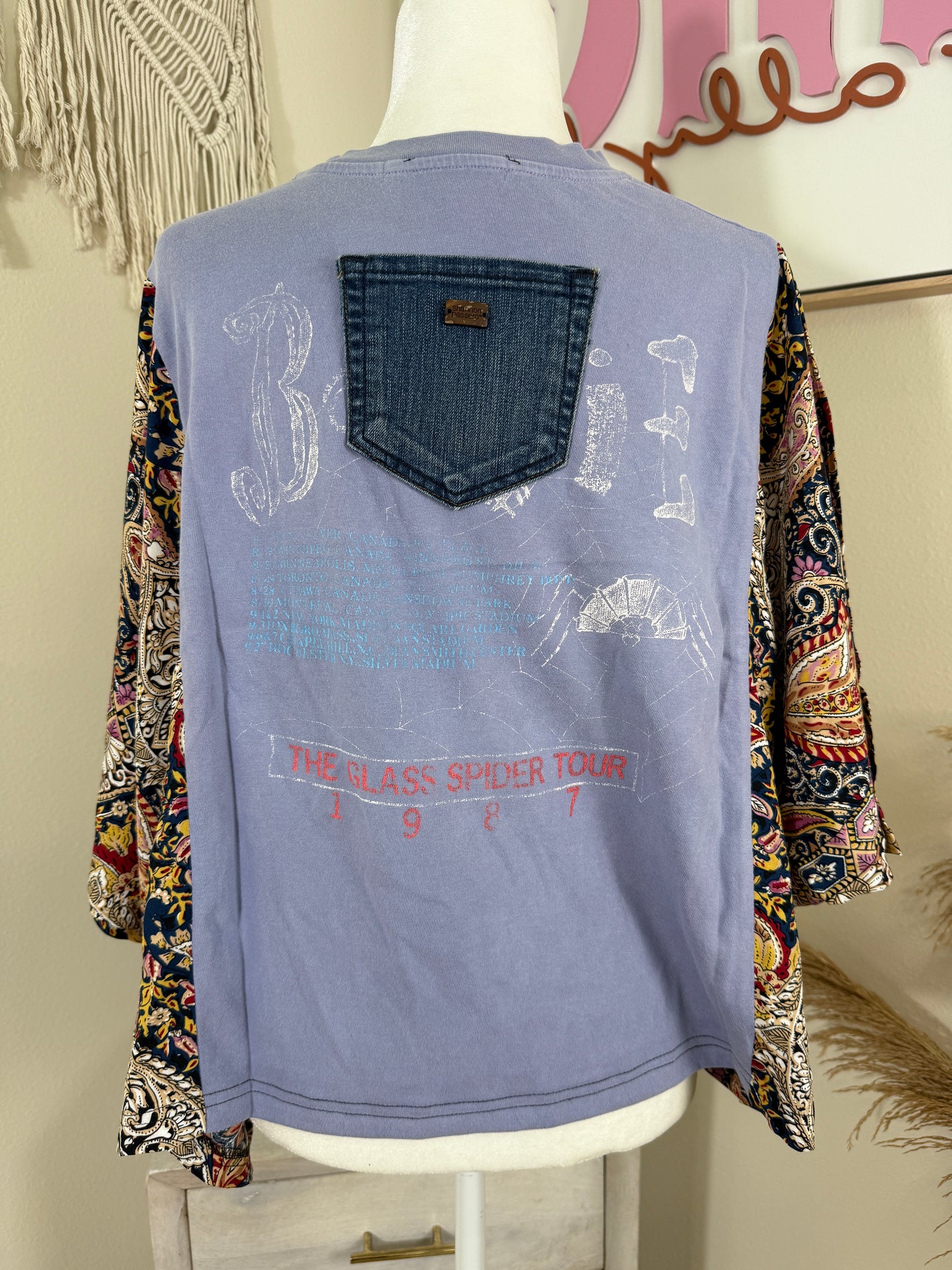 Bowie Mix & Match Tee Blue Floral