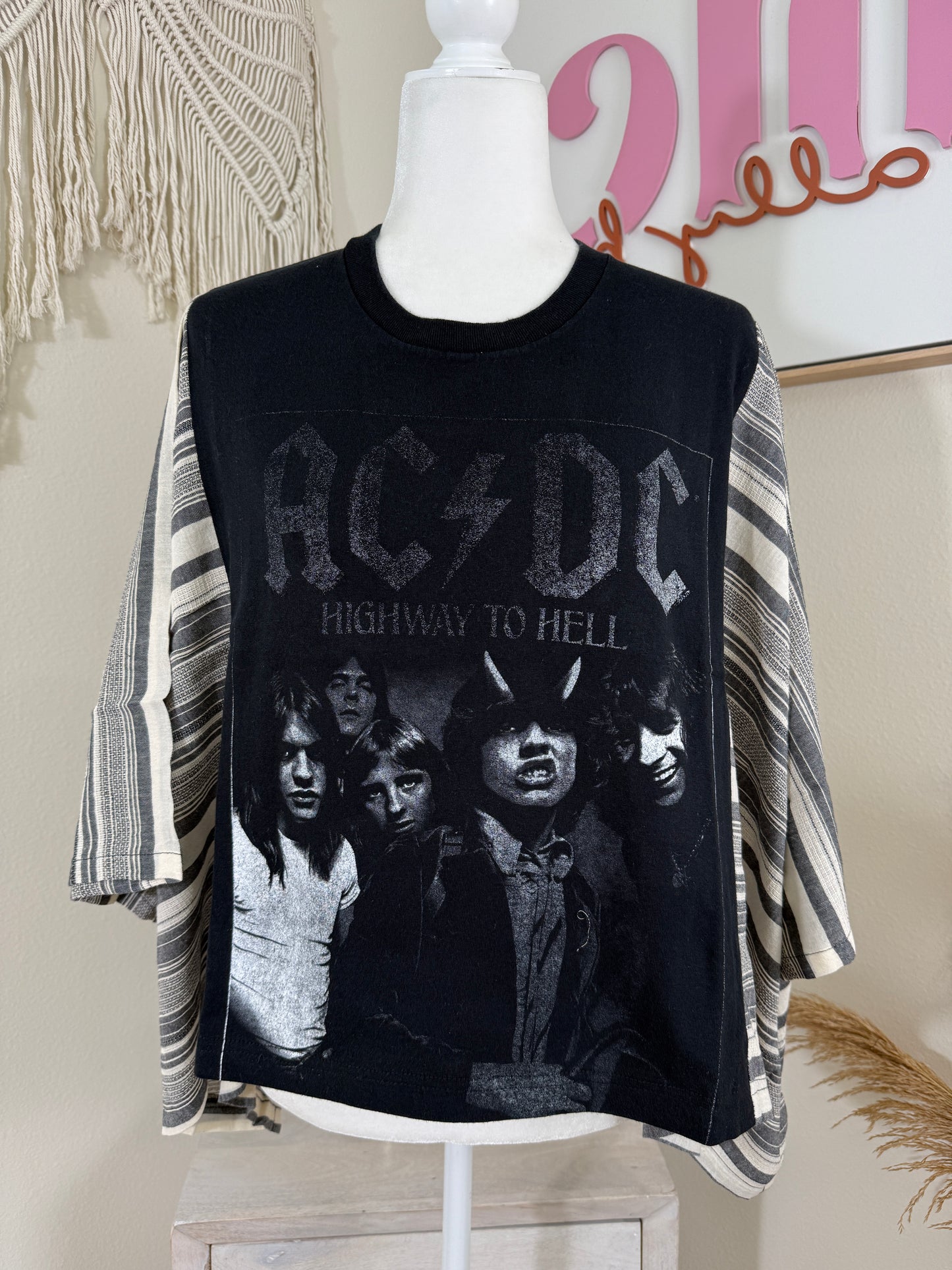 AC/DC Mix & Match Tee Black Stripe