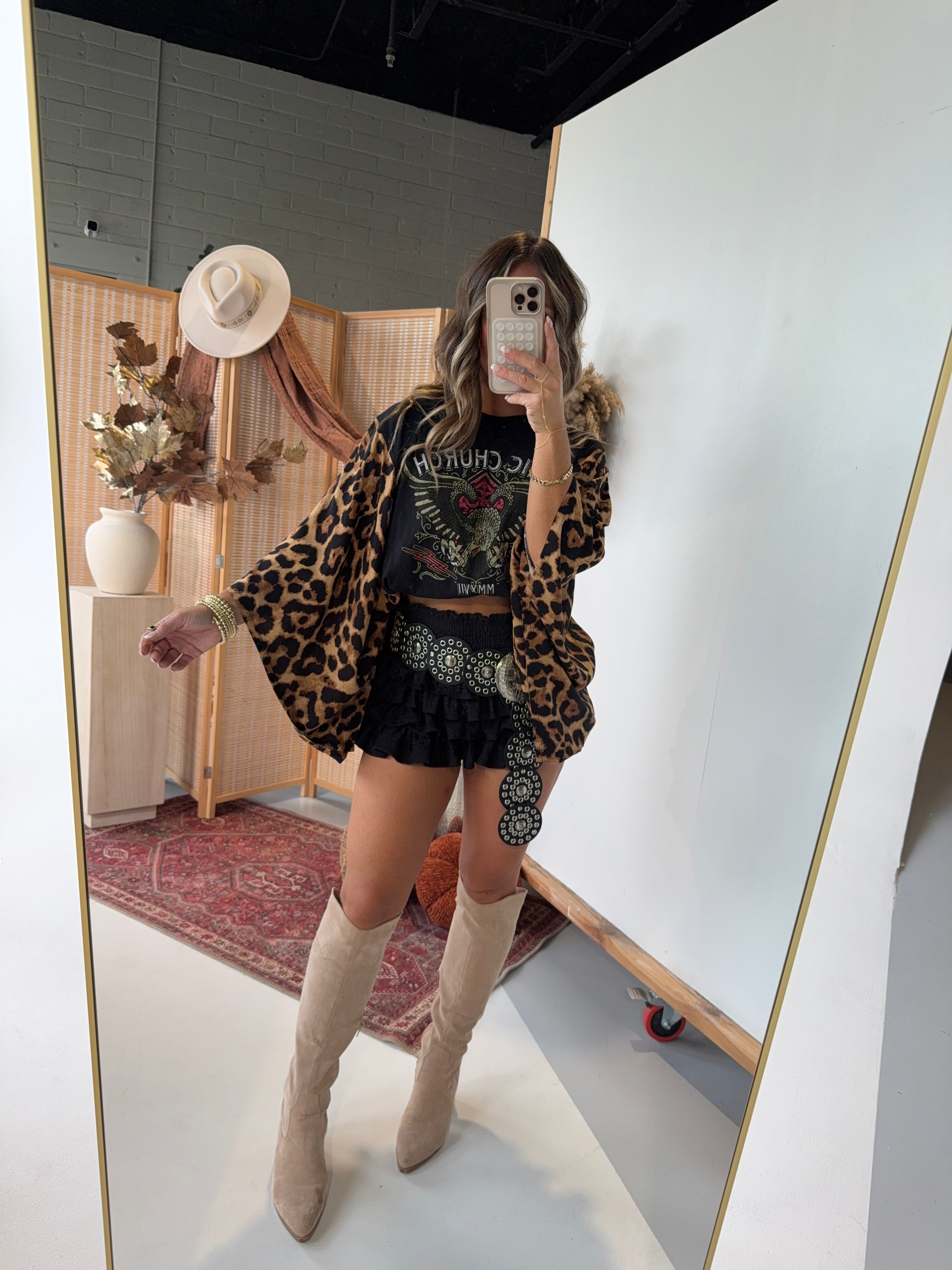 Eric Church Mix & Match Tee Black Cheetah