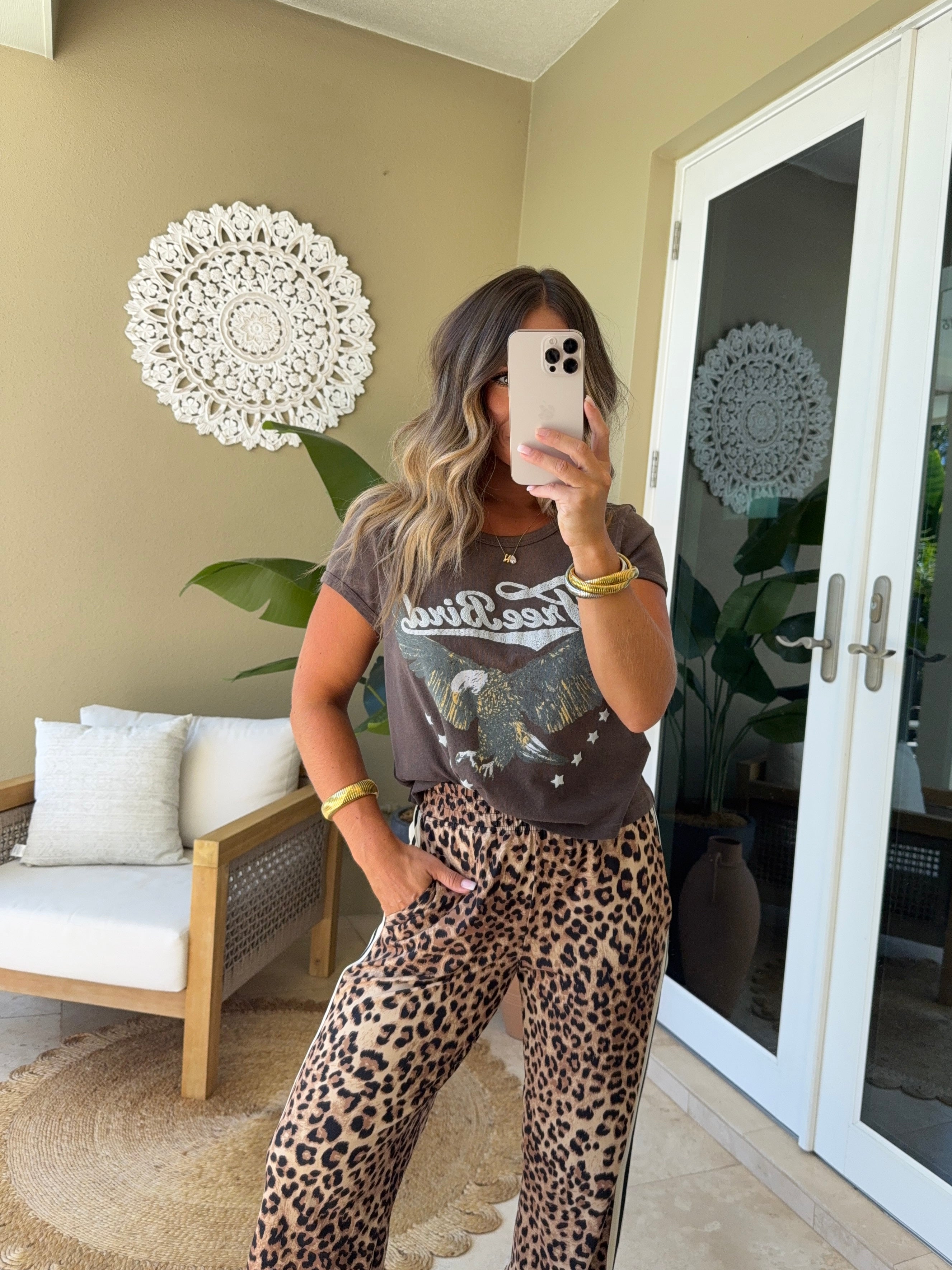 Free Bird Graphic Tee Espresso