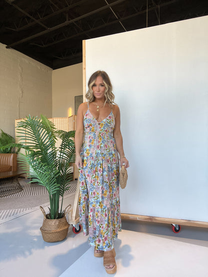 Leona Floral Maxi Dress Bay