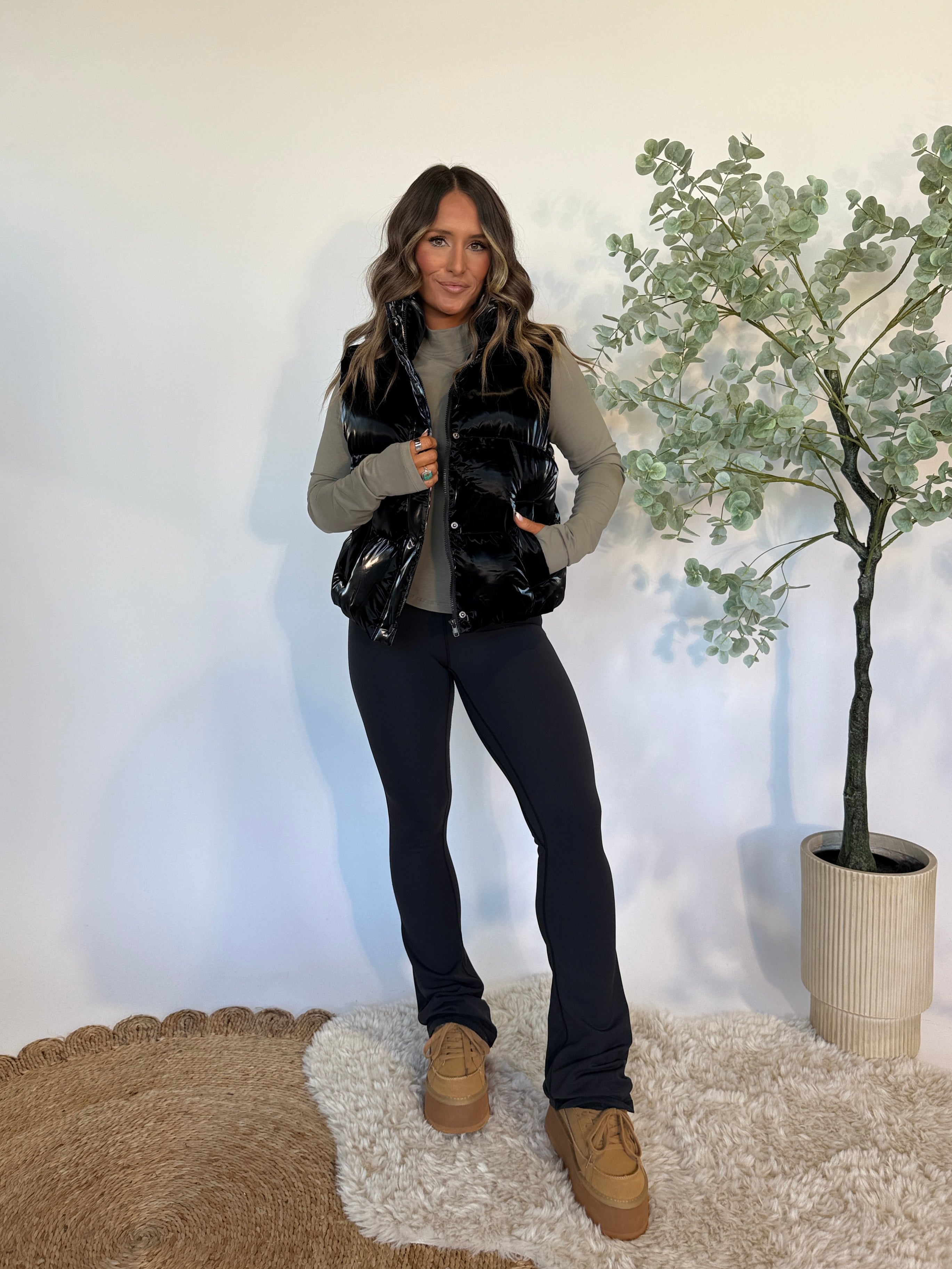 Cleo Puffer Vest Black