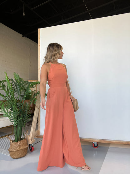 Reception Time Jumpsuit Orange