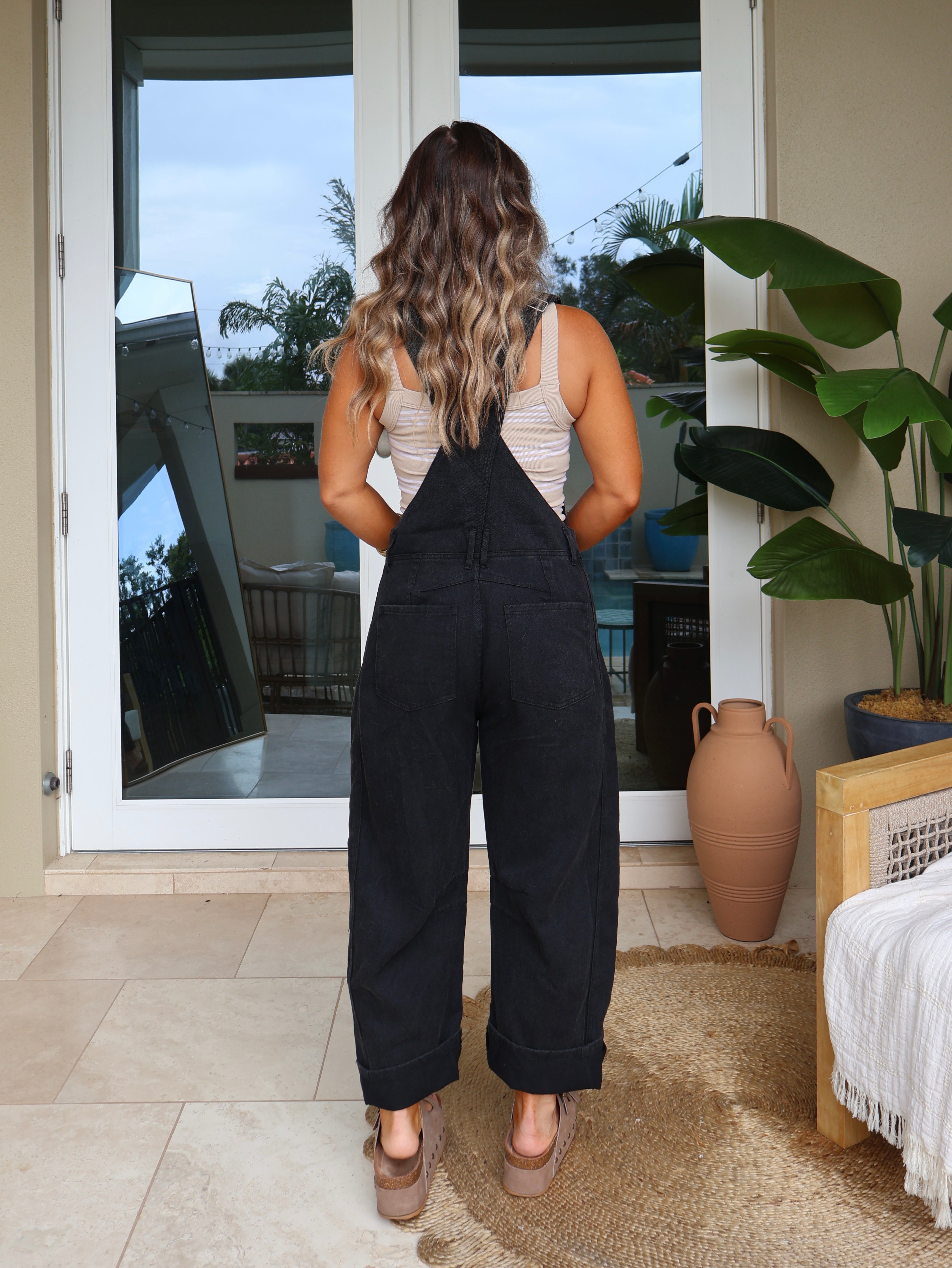 Gracie Barrel Overalls Black