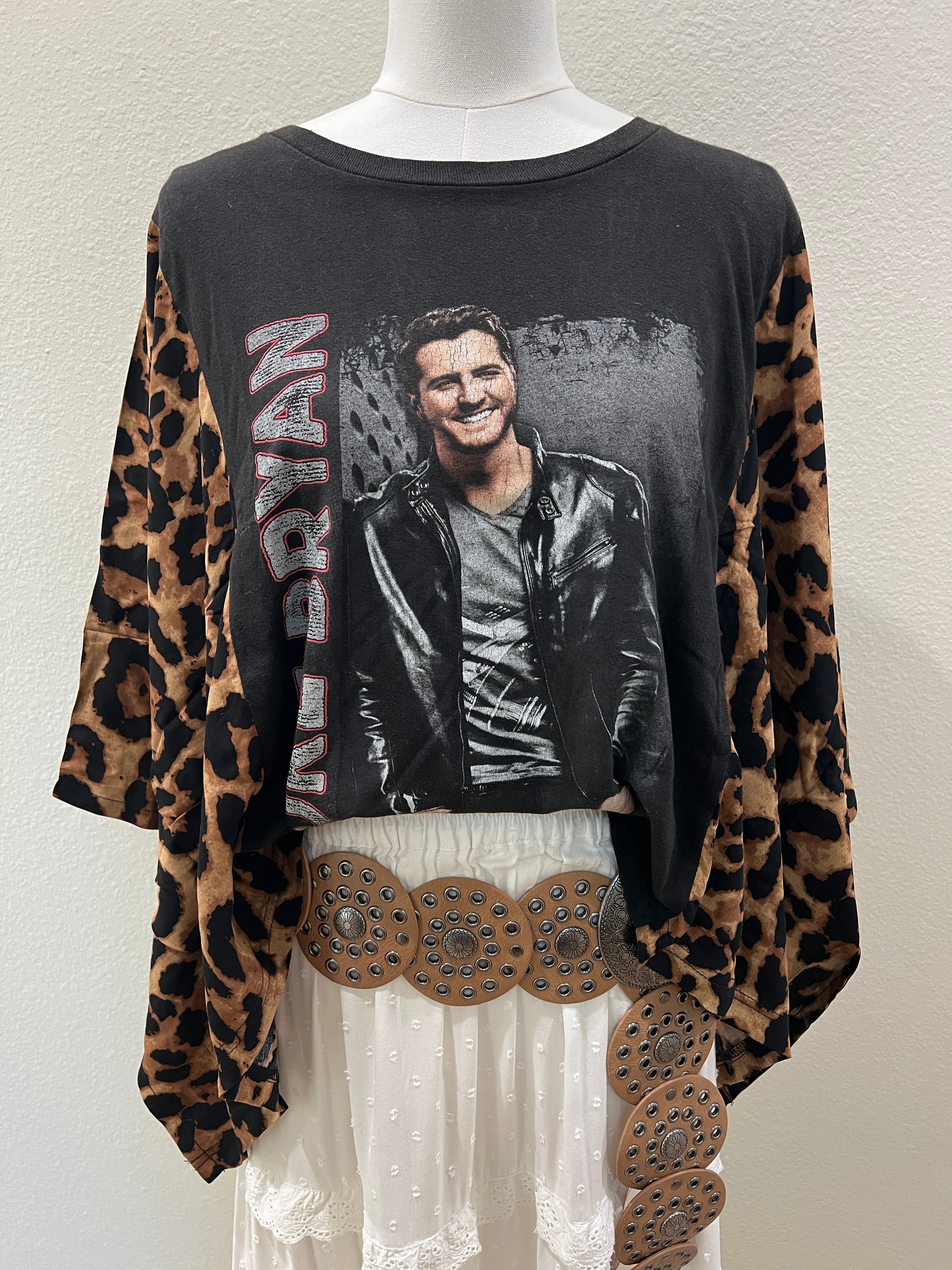 Luke Bryan Mix & Match Tee Black Cheetah