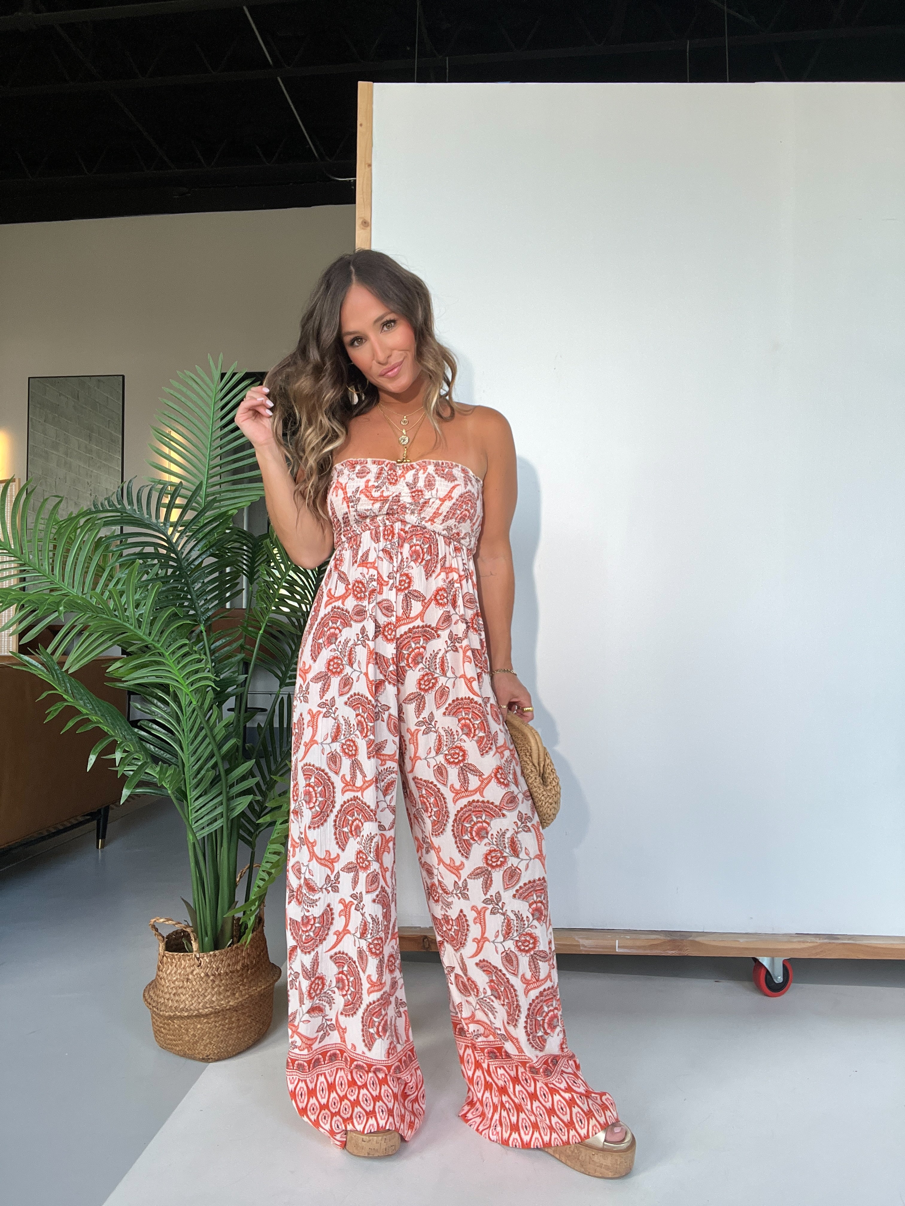 Sequoia Paisley Boho Jumpsuit Multi