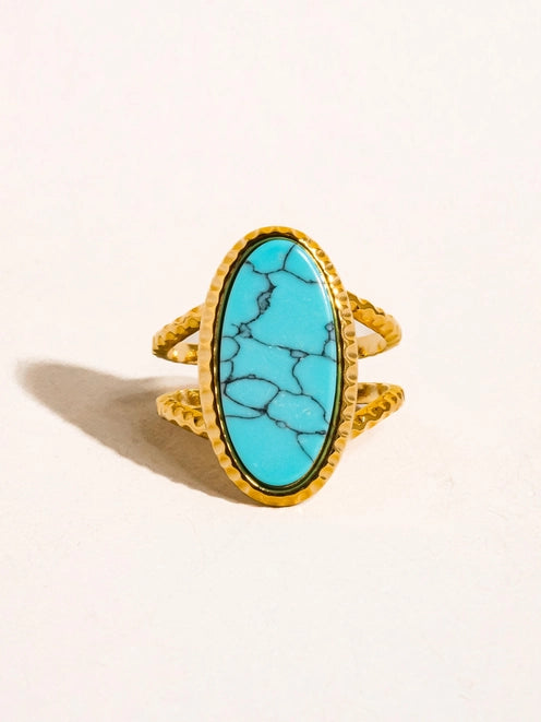 Ashwin 18K Gold Ring Turquoise