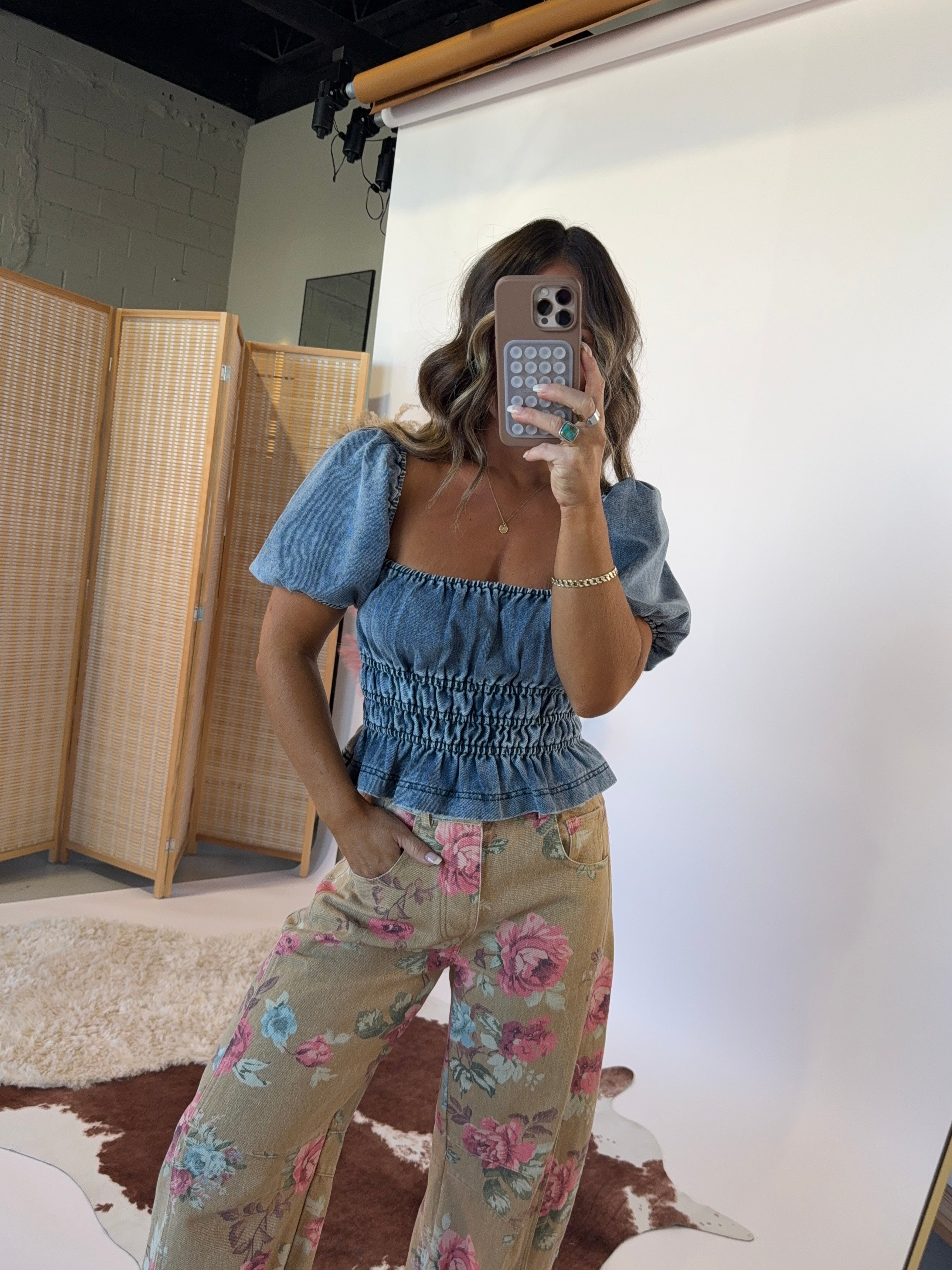 Meadow Muse Top Light Denim