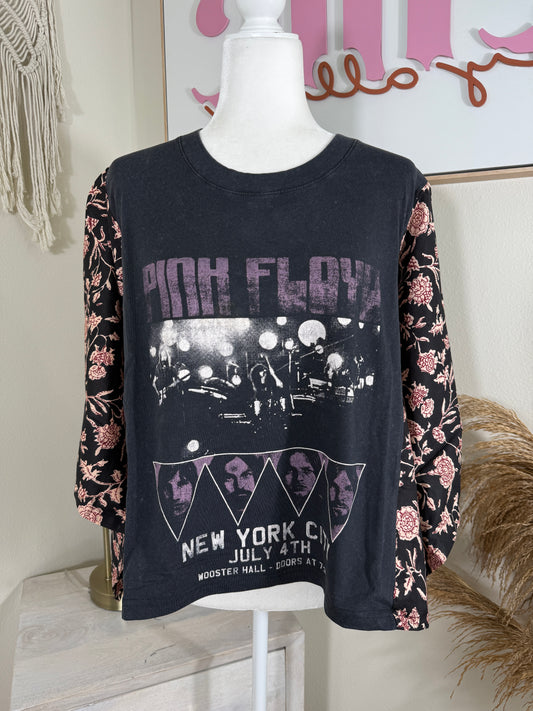 Pink Floyd Mix & Match Tee Black Floral