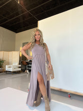 Load image into Gallery viewer, NEW TAUPE ROMANTIC PLANS MAXI DRESS
