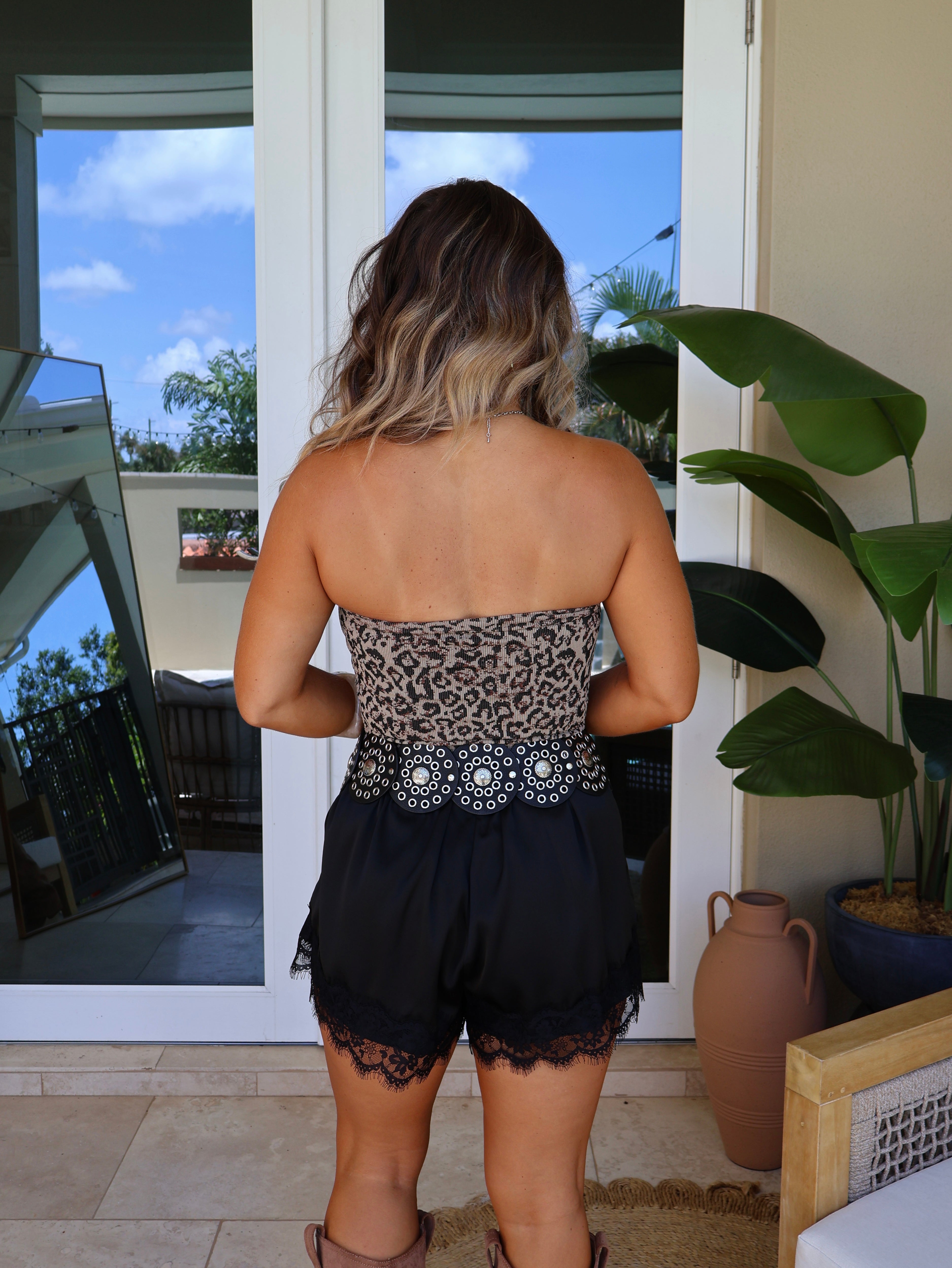 Downtown Tube Top Leopard