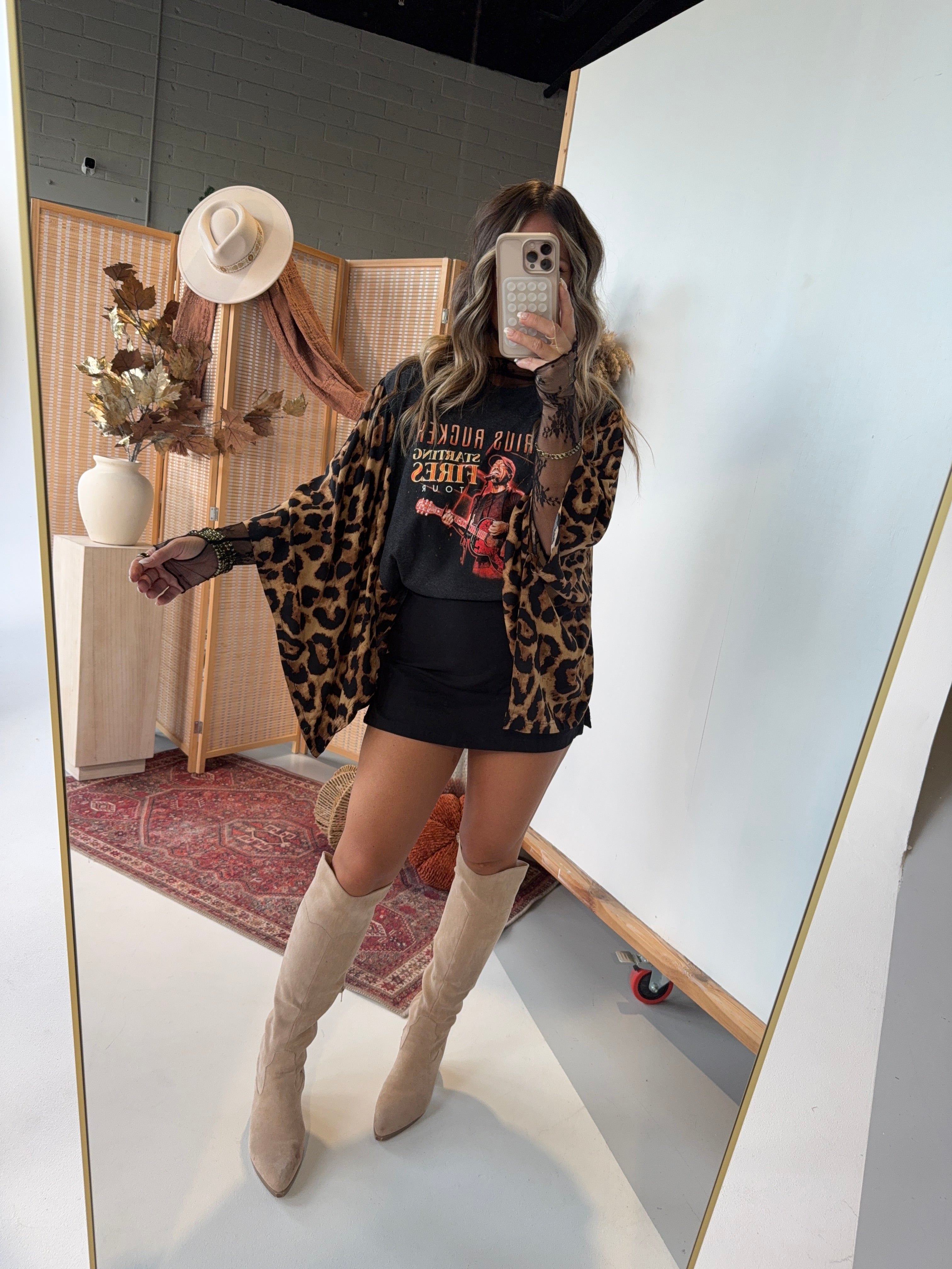Darius Rucker Mix & Match Tee Black Cheetah