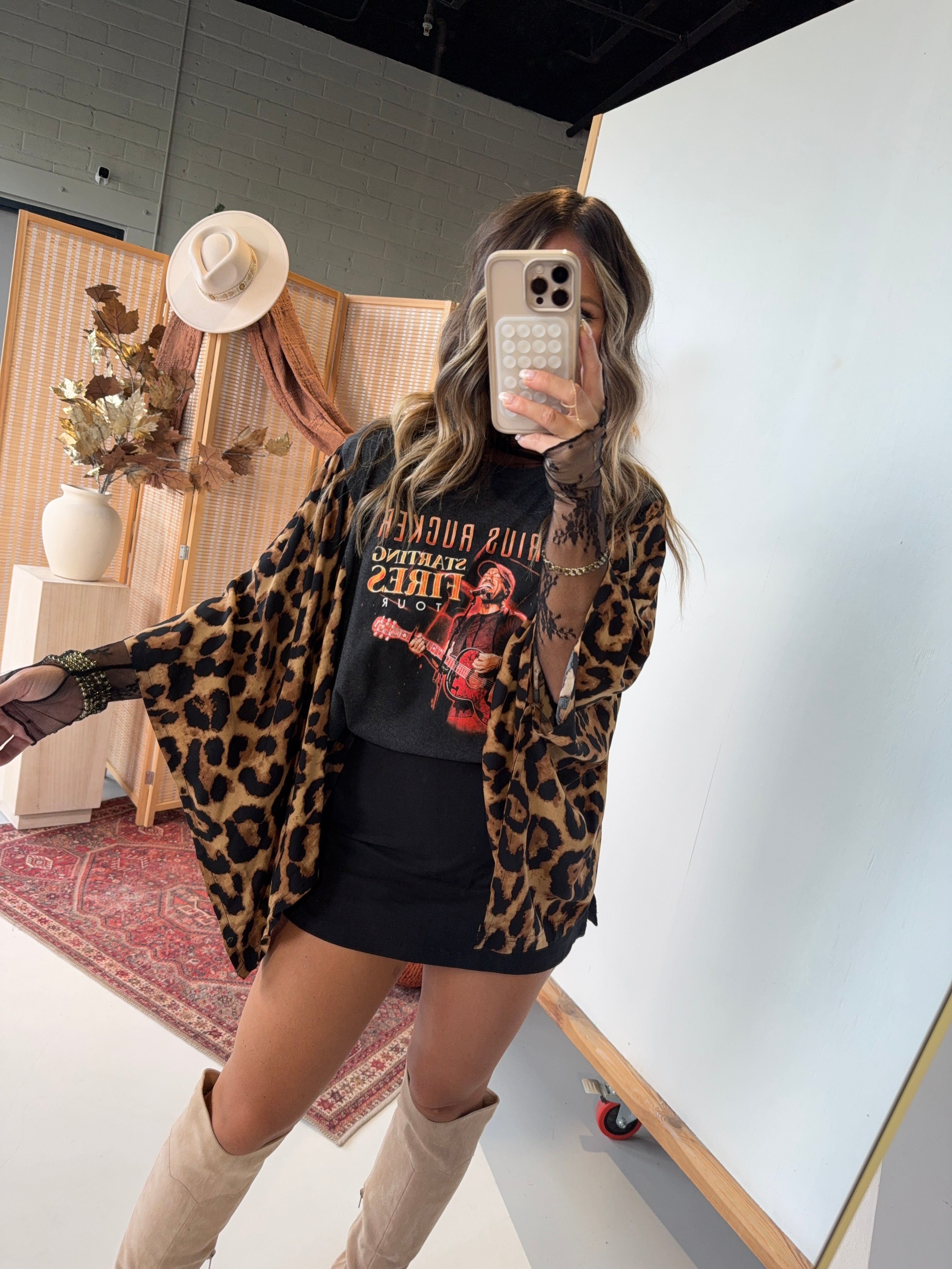 Darius Rucker Mix & Match Tee Black Cheetah