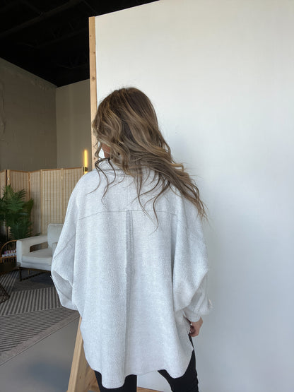 Forever Mine French Terry Top Heather Grey