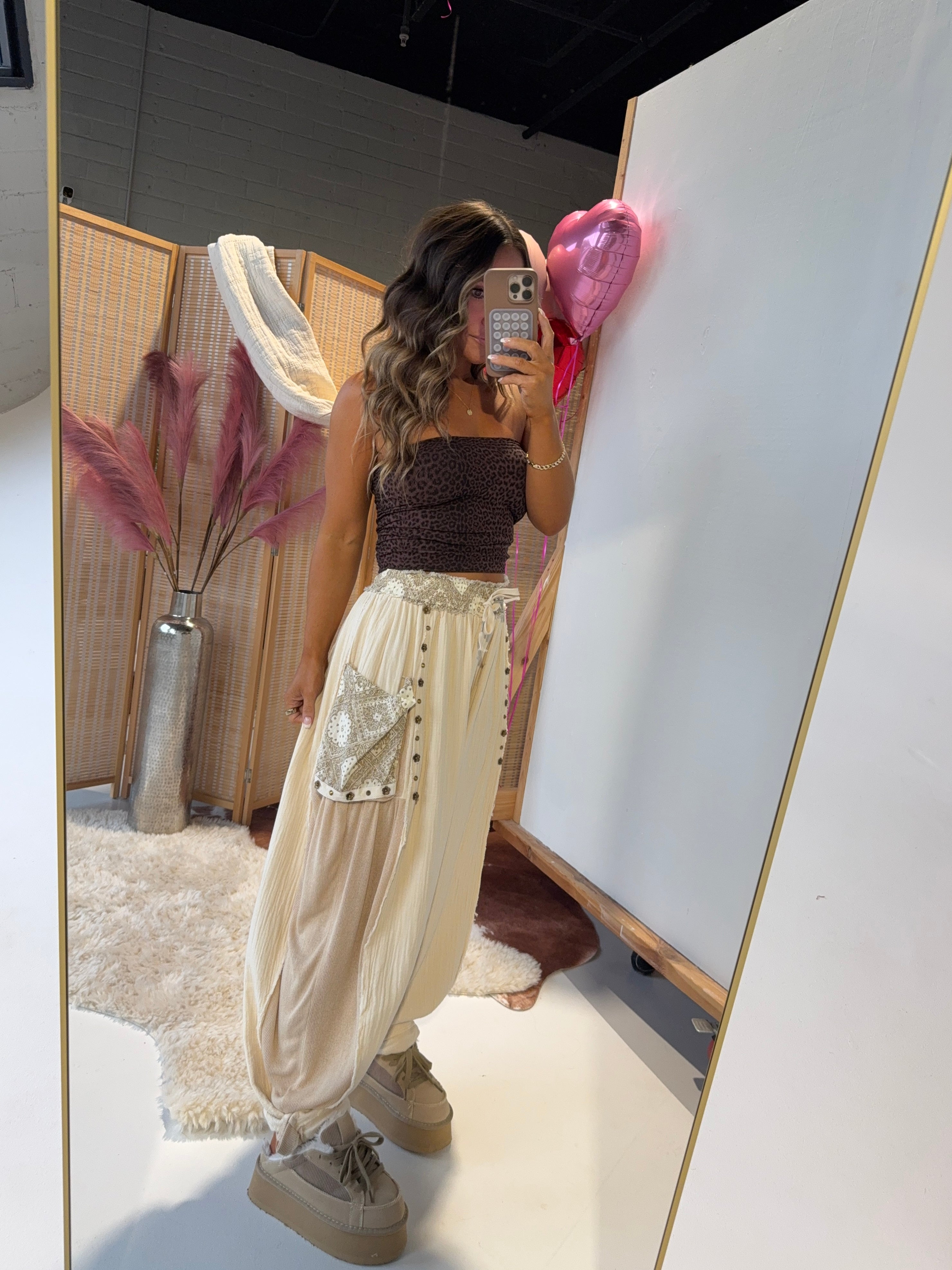 Going Steady Gauze Pants Natural