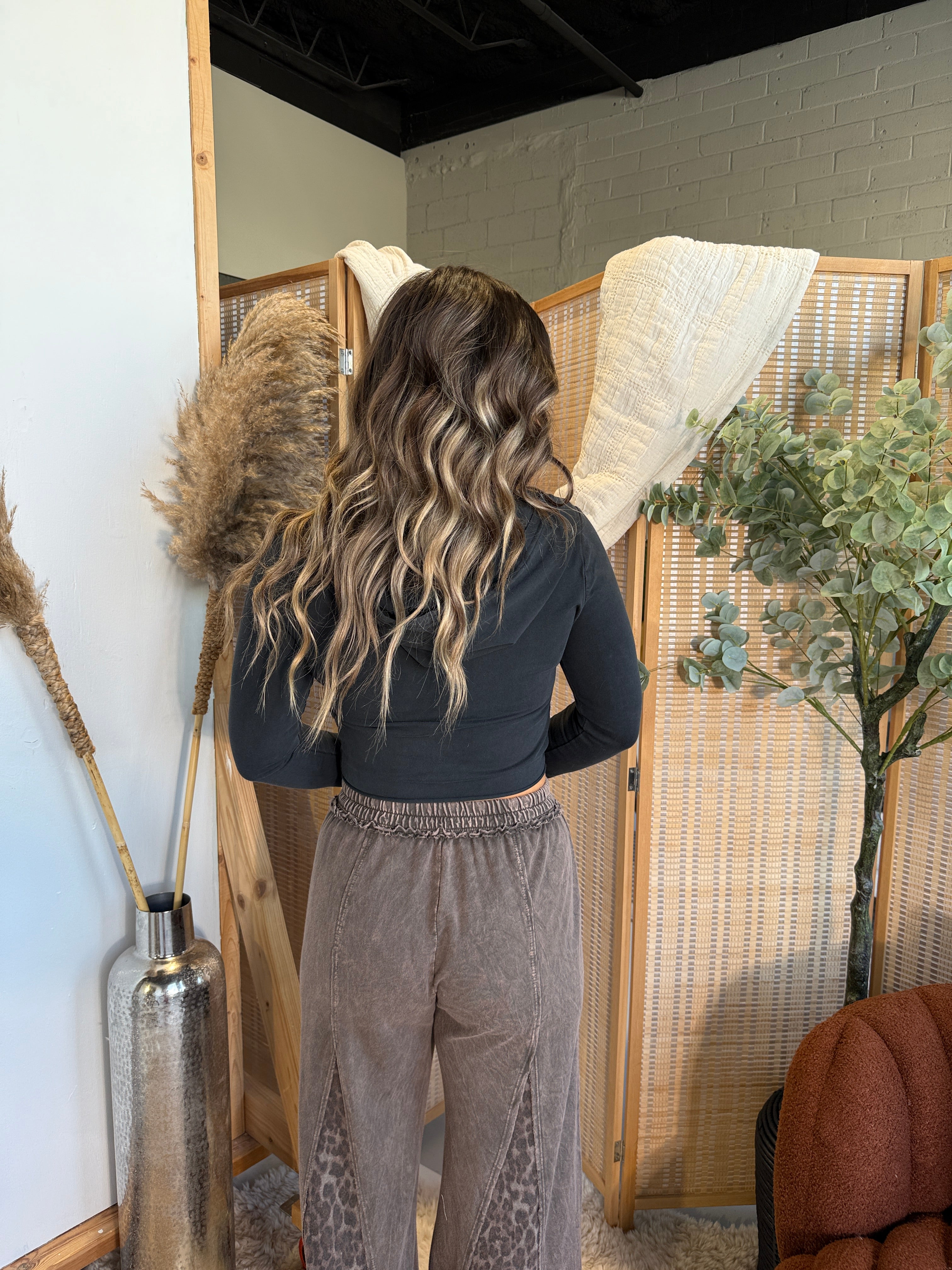 Coming Home Zip Up Jacket Black