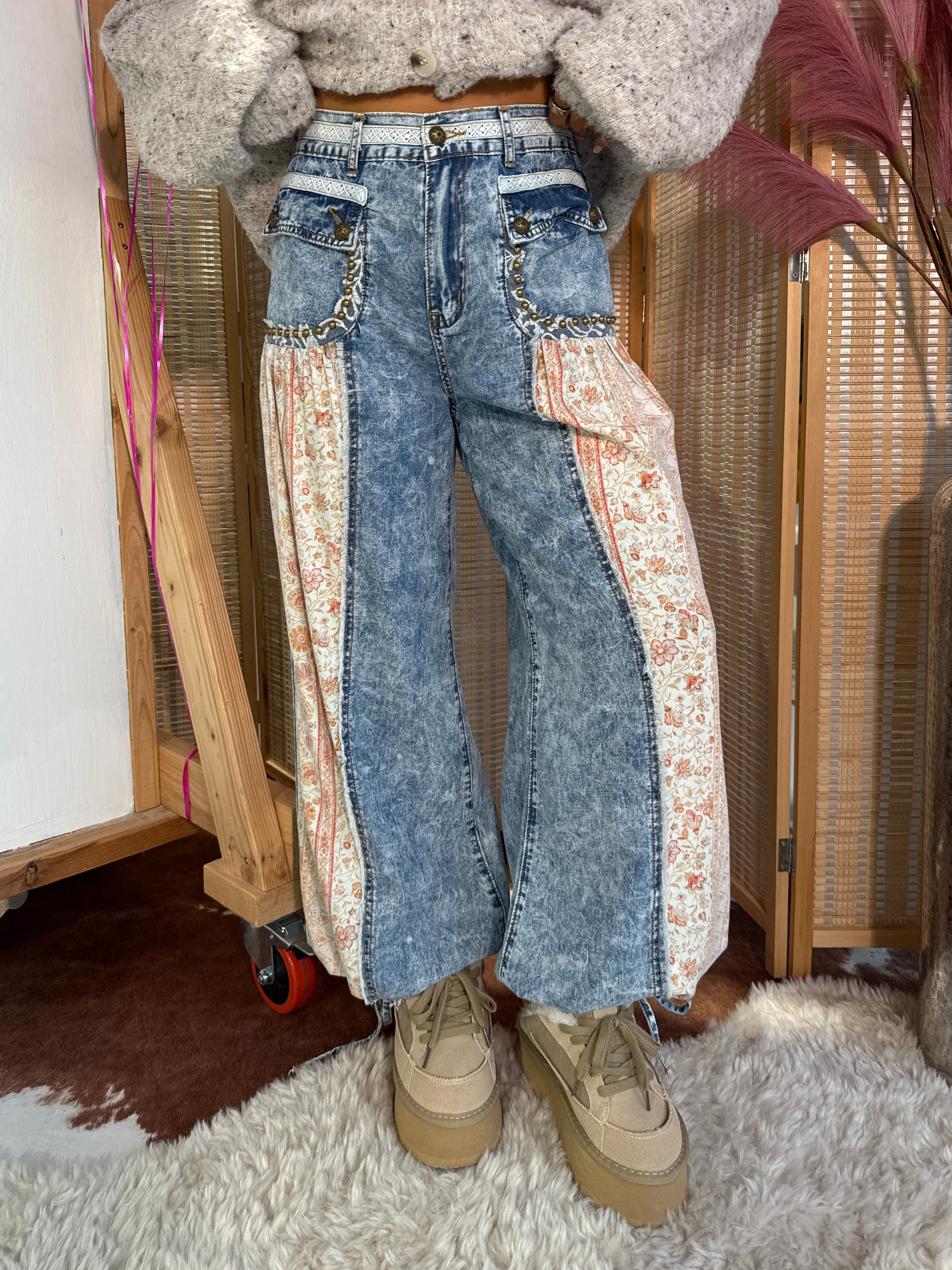 Garden Party Boho Pants Denim