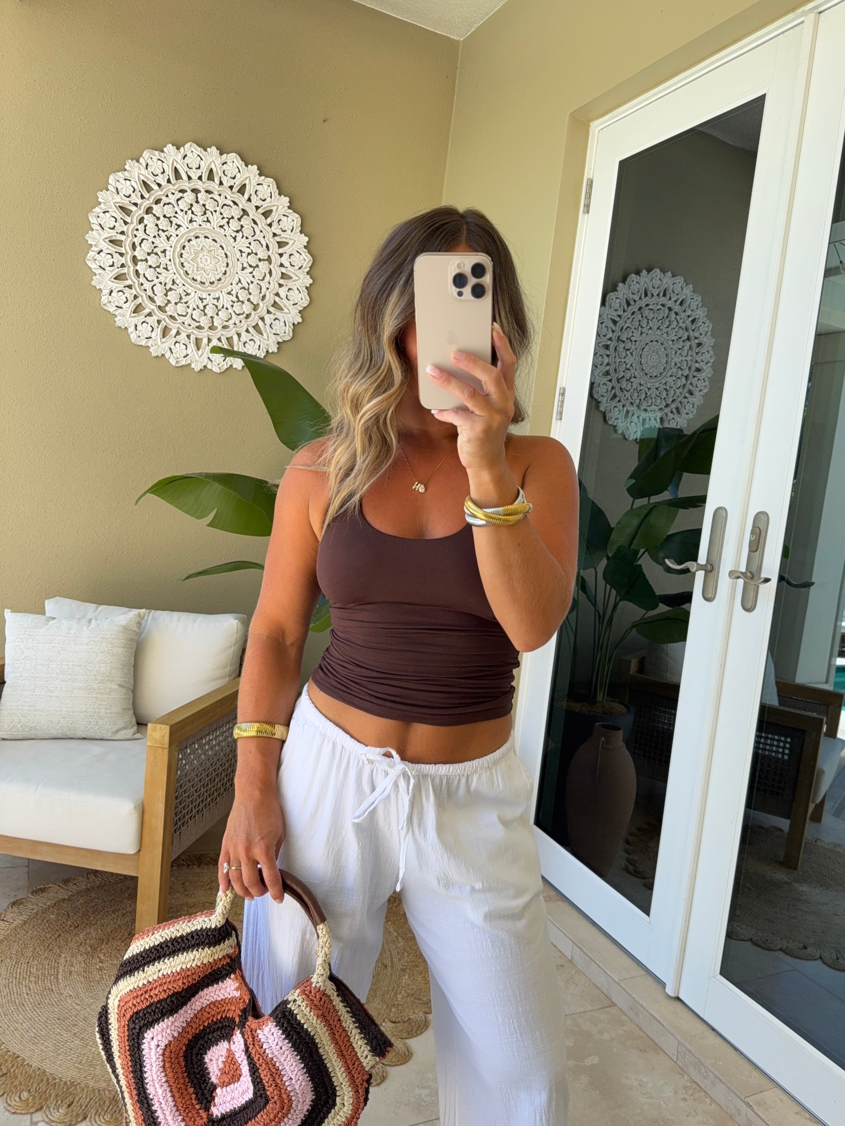 Lucia Halter Top Brown