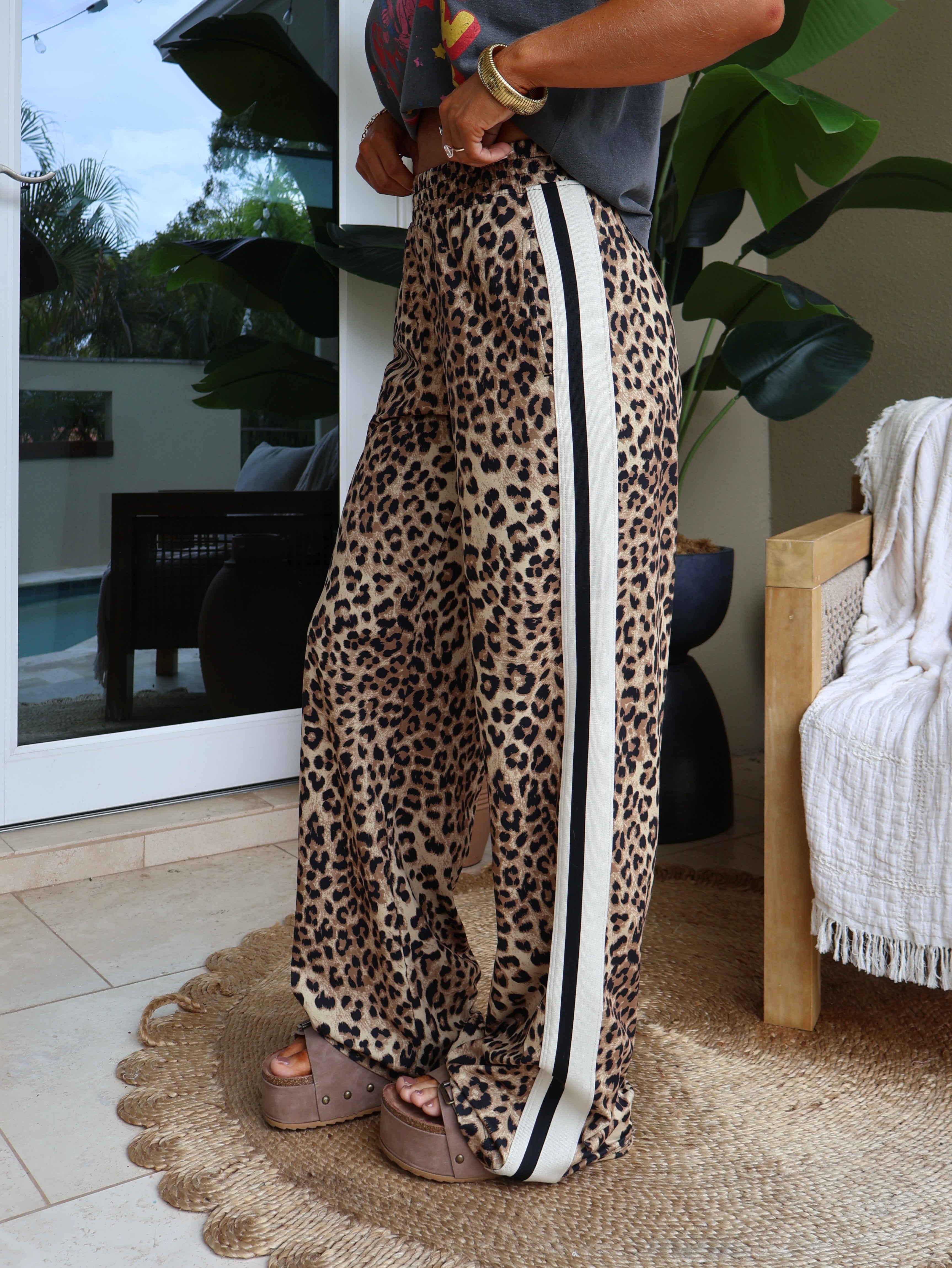 Feline Lounge Pants Leopard