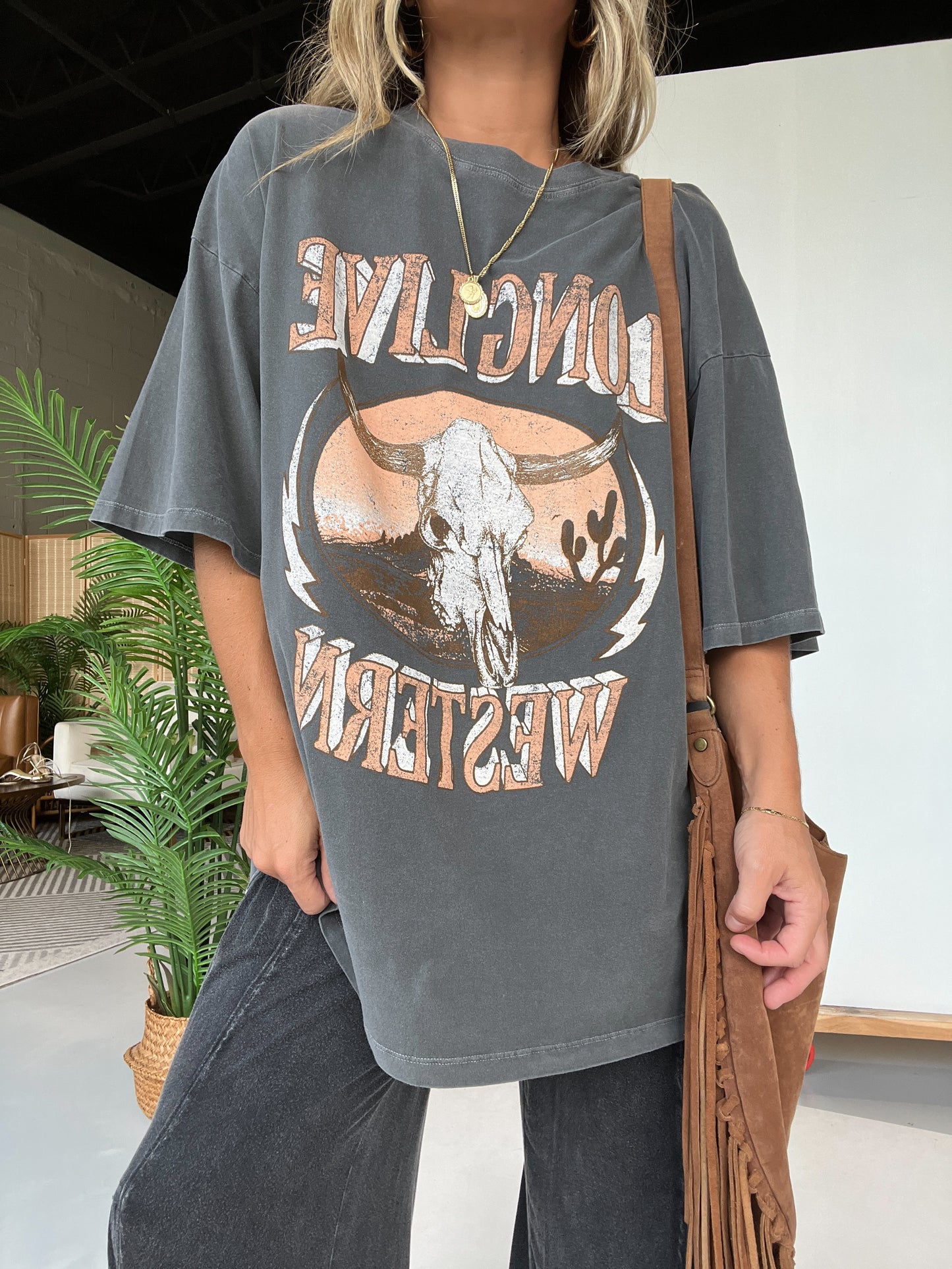 Long Live Western Graphic Tee Black