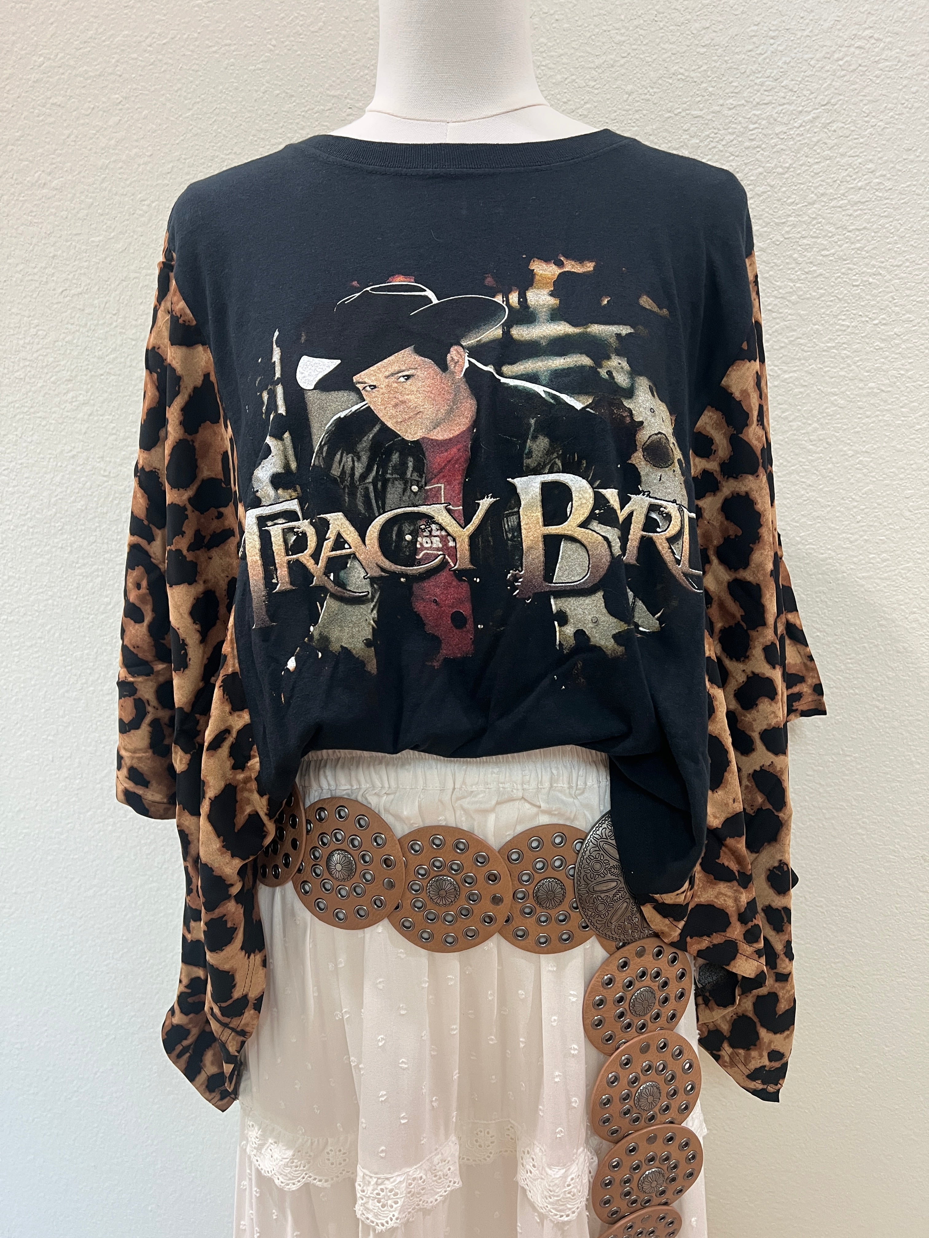 Tracy Byrd Mix & Match Tee Black Cheetah