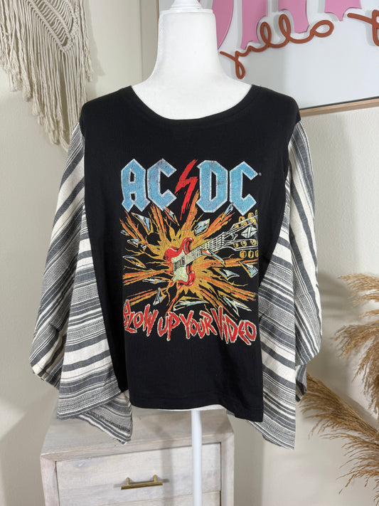 AC/DC Mix & Match Tee Black Stripe