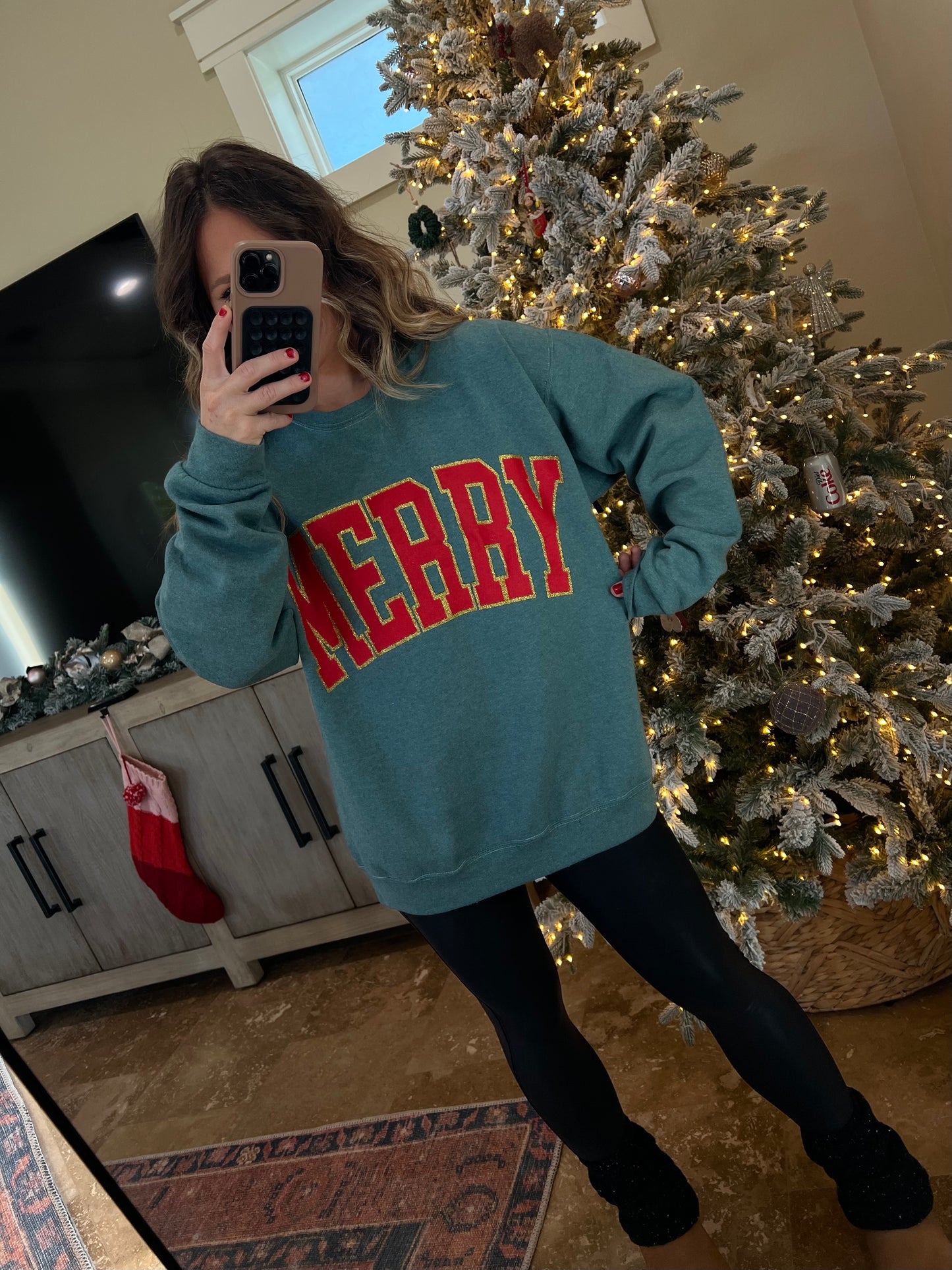 Merry Crewneck Hunter Green