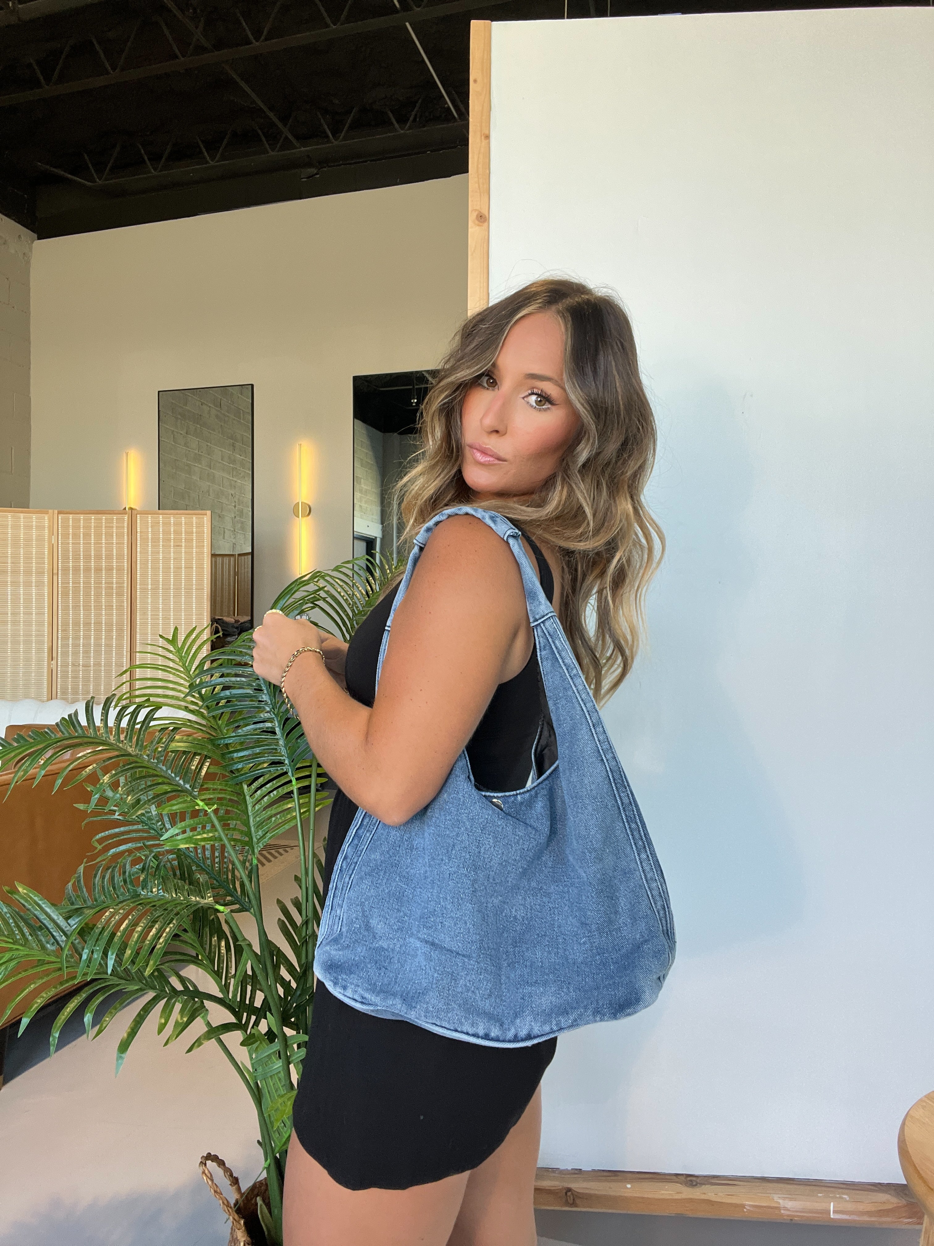 Denim Dreamer Hobo Bag Light Blue