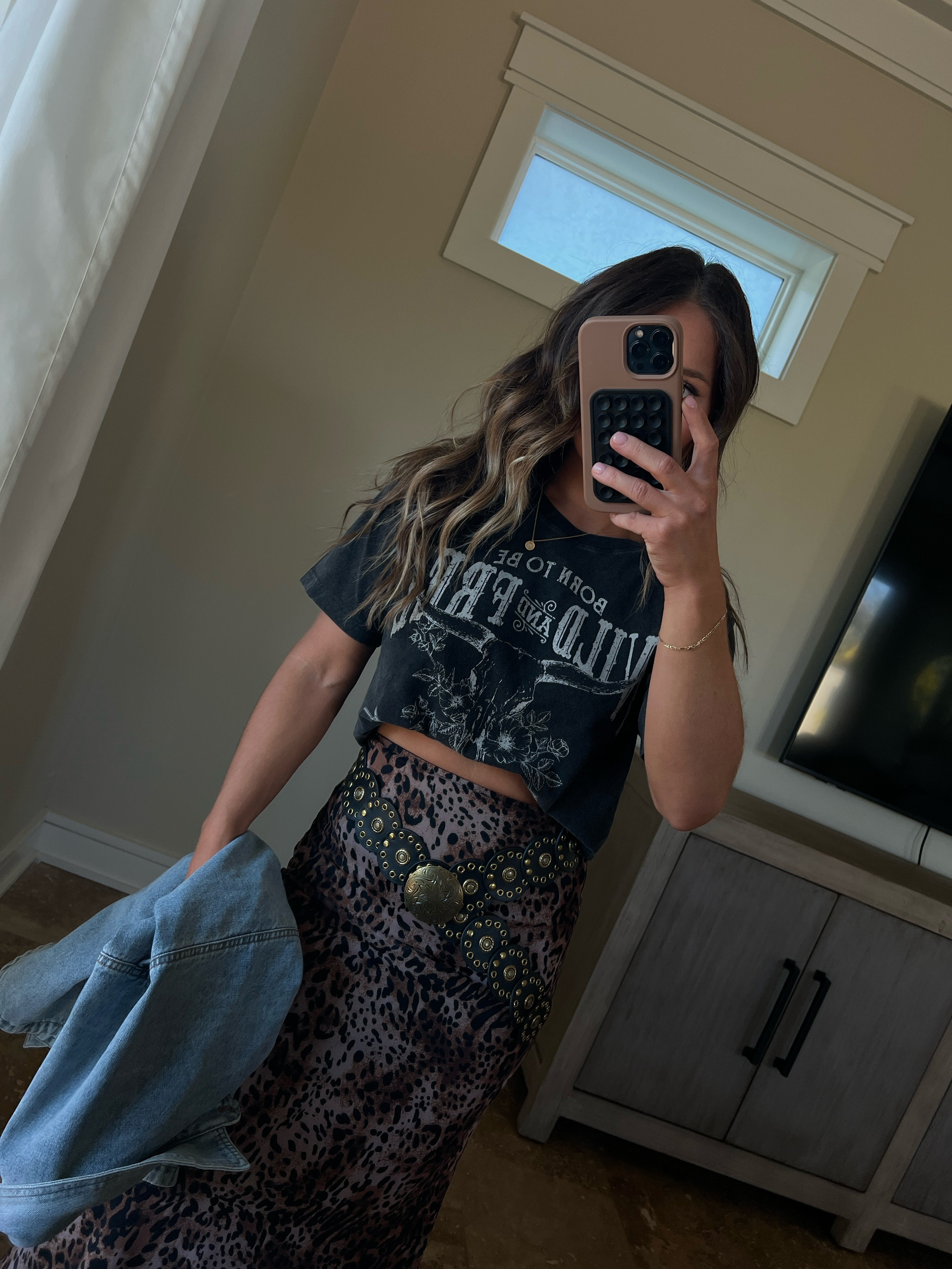 Born To Be Wild And Free Tee Black