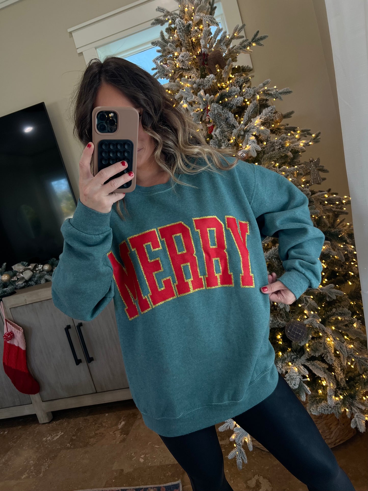 Merry Crewneck Hunter Green