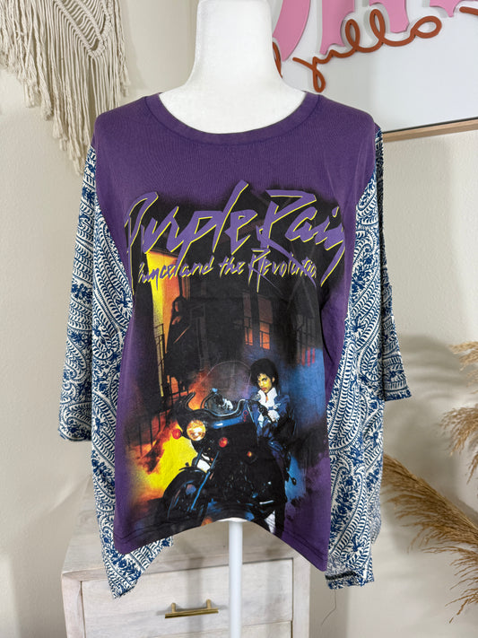 Purple Rain Mix & Match Tee Purple Blue Floral