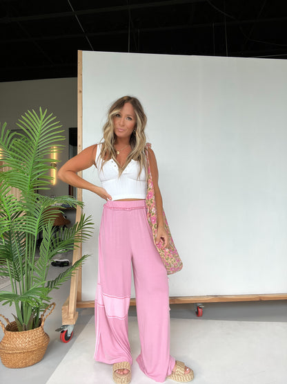 Relaxed Mornings Lounge Pants Pink