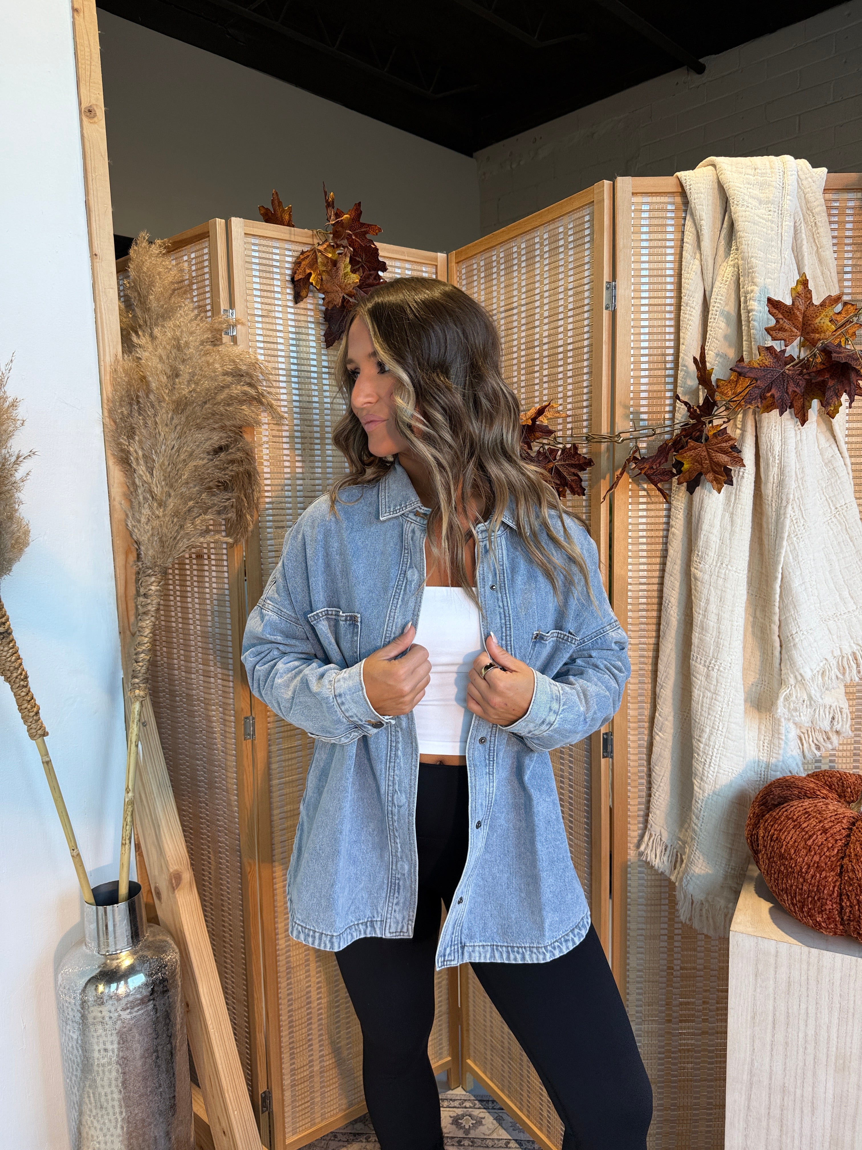 Stadium Vintage Denim Shacket