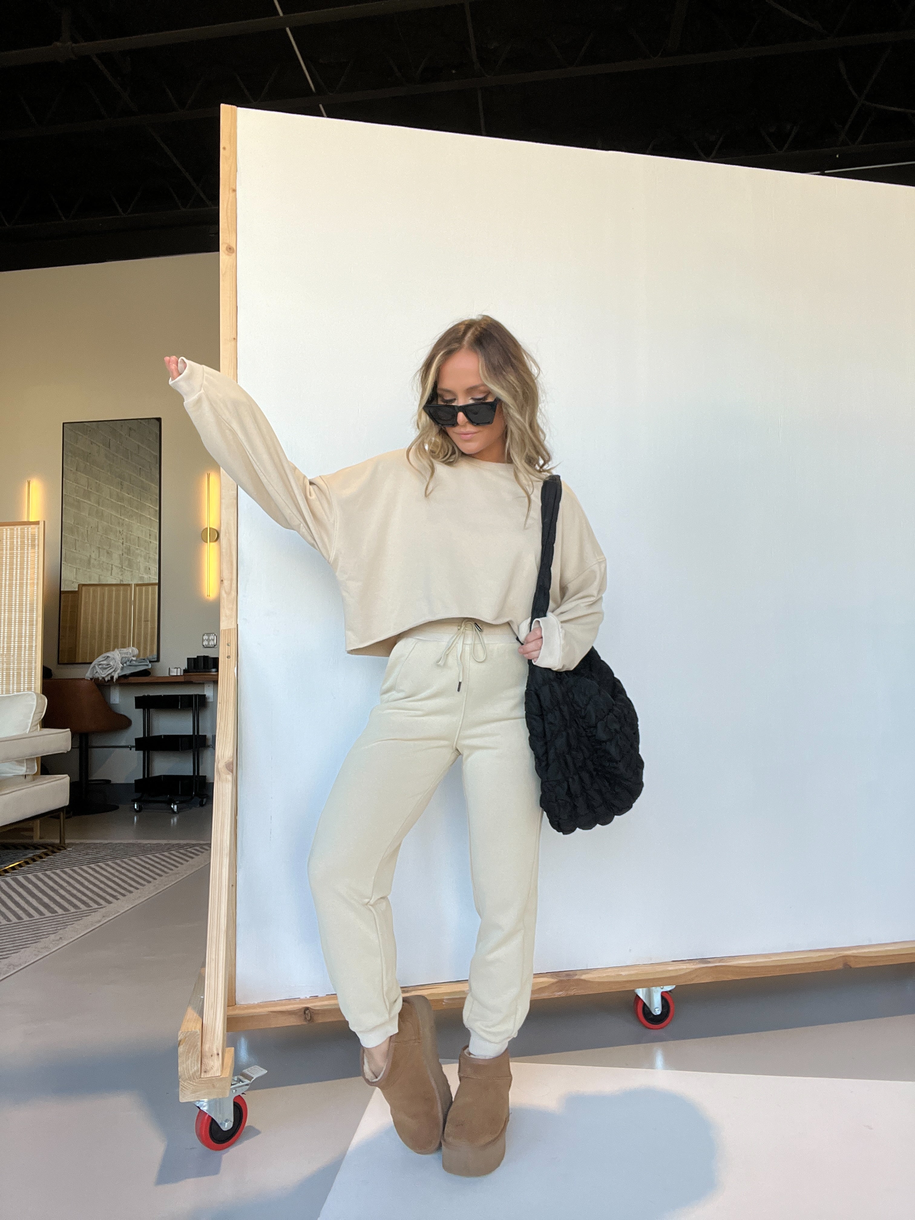 Runaway Love Lounge Set Ecru