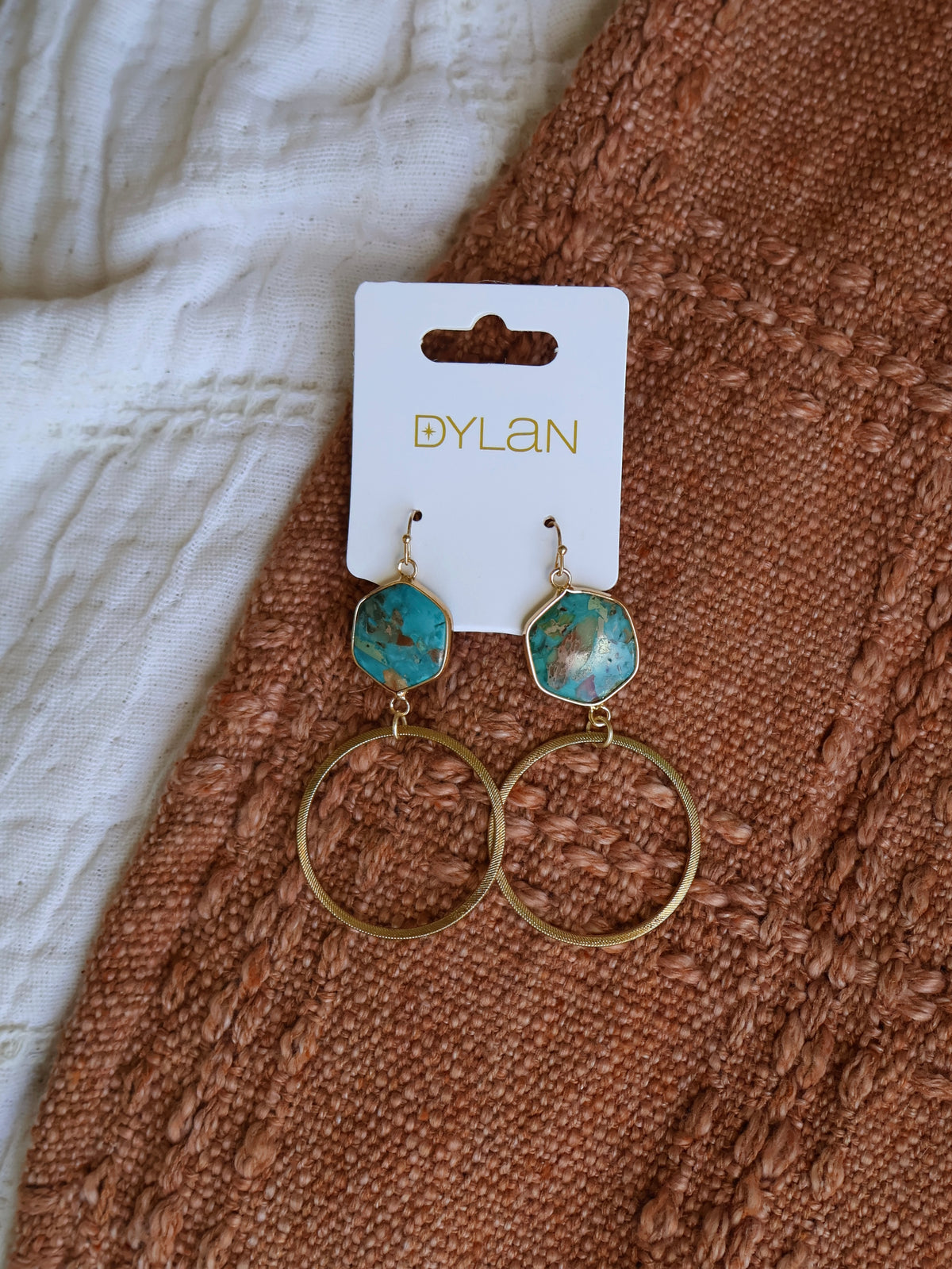 Niki Drop Earrings Turquoise