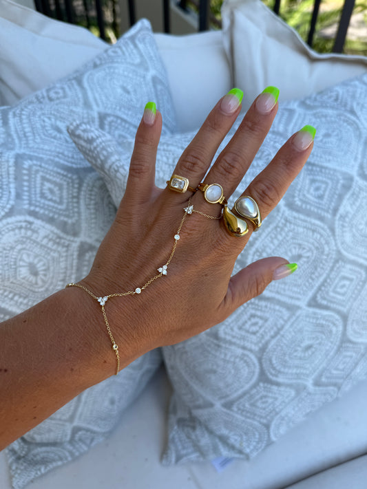 Amara Gem Ring Gold