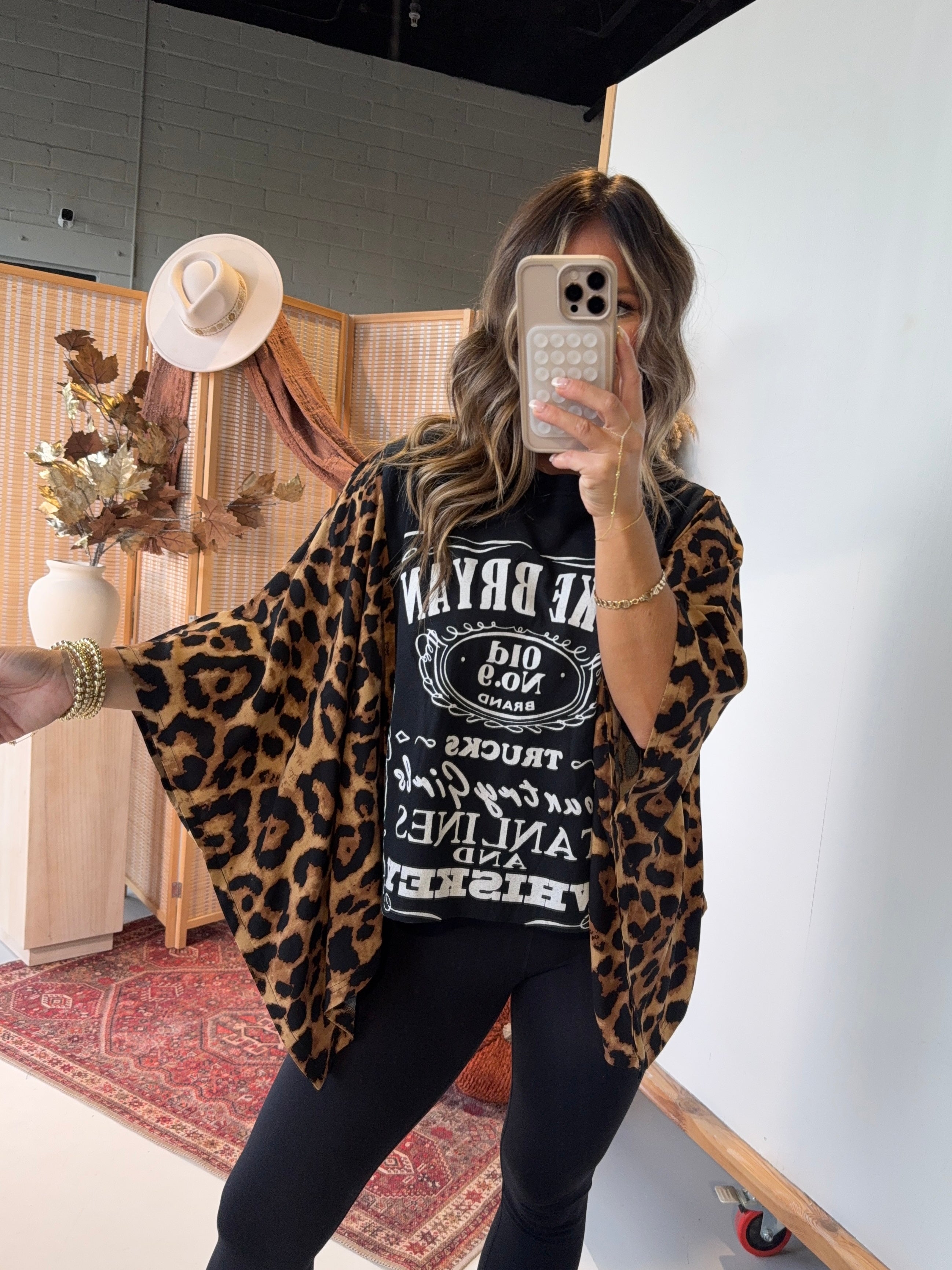 Luke Bryan Mix & Match Tee Black Cheetah
