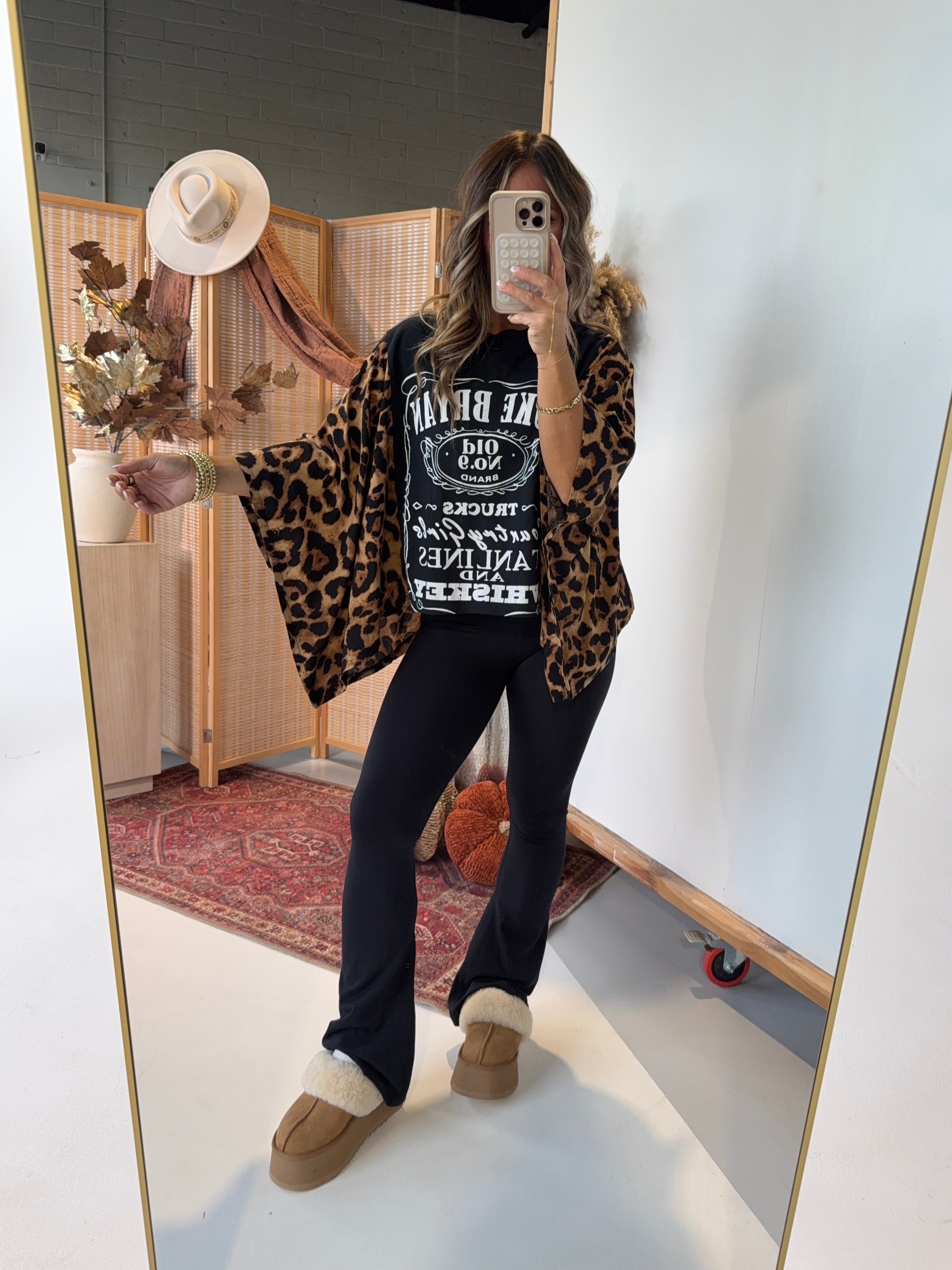Luke Bryan Mix & Match Tee Black Cheetah