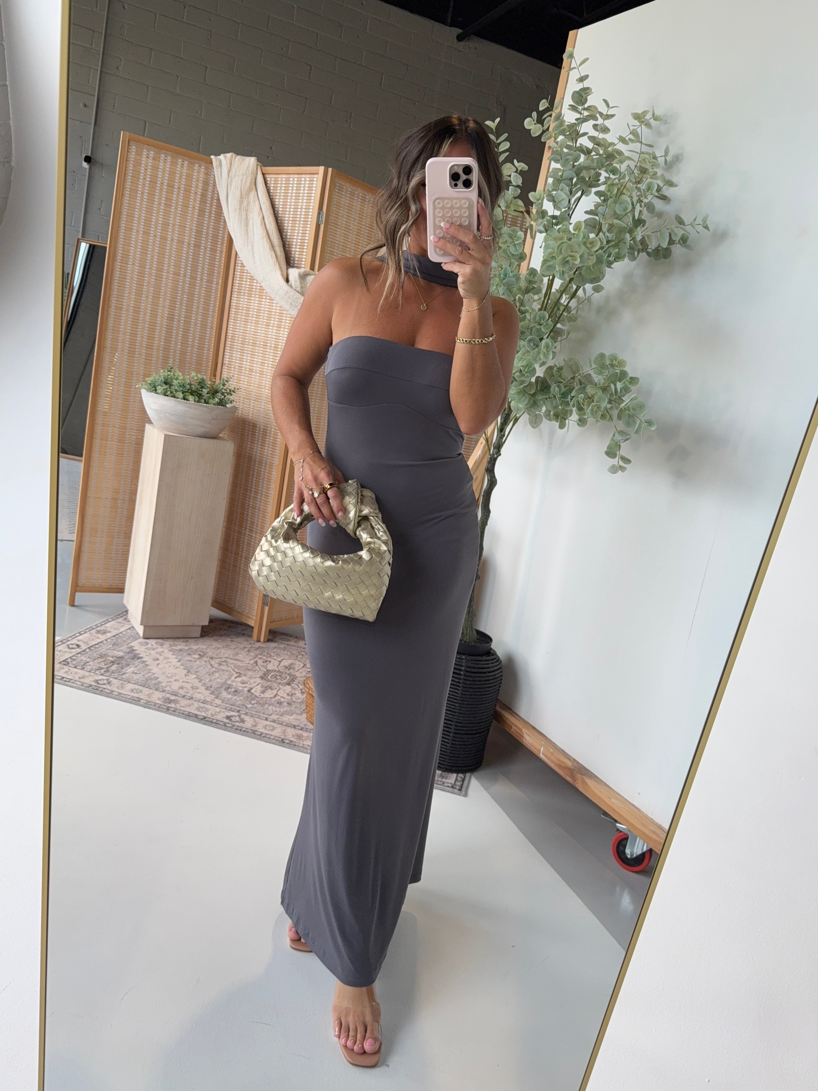 First Dance Maxi Dress Charcoal