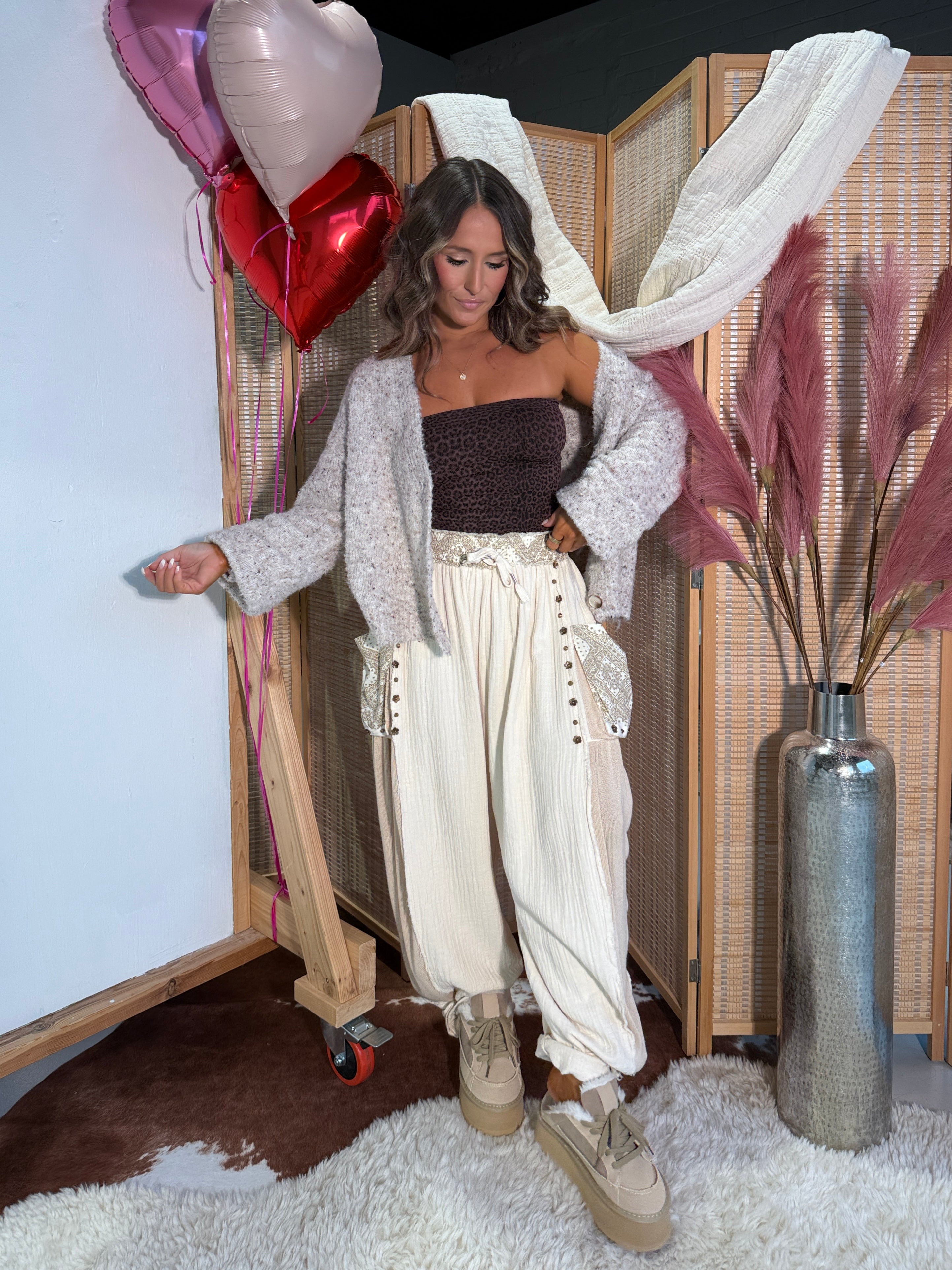 Going Steady Gauze Pants Natural