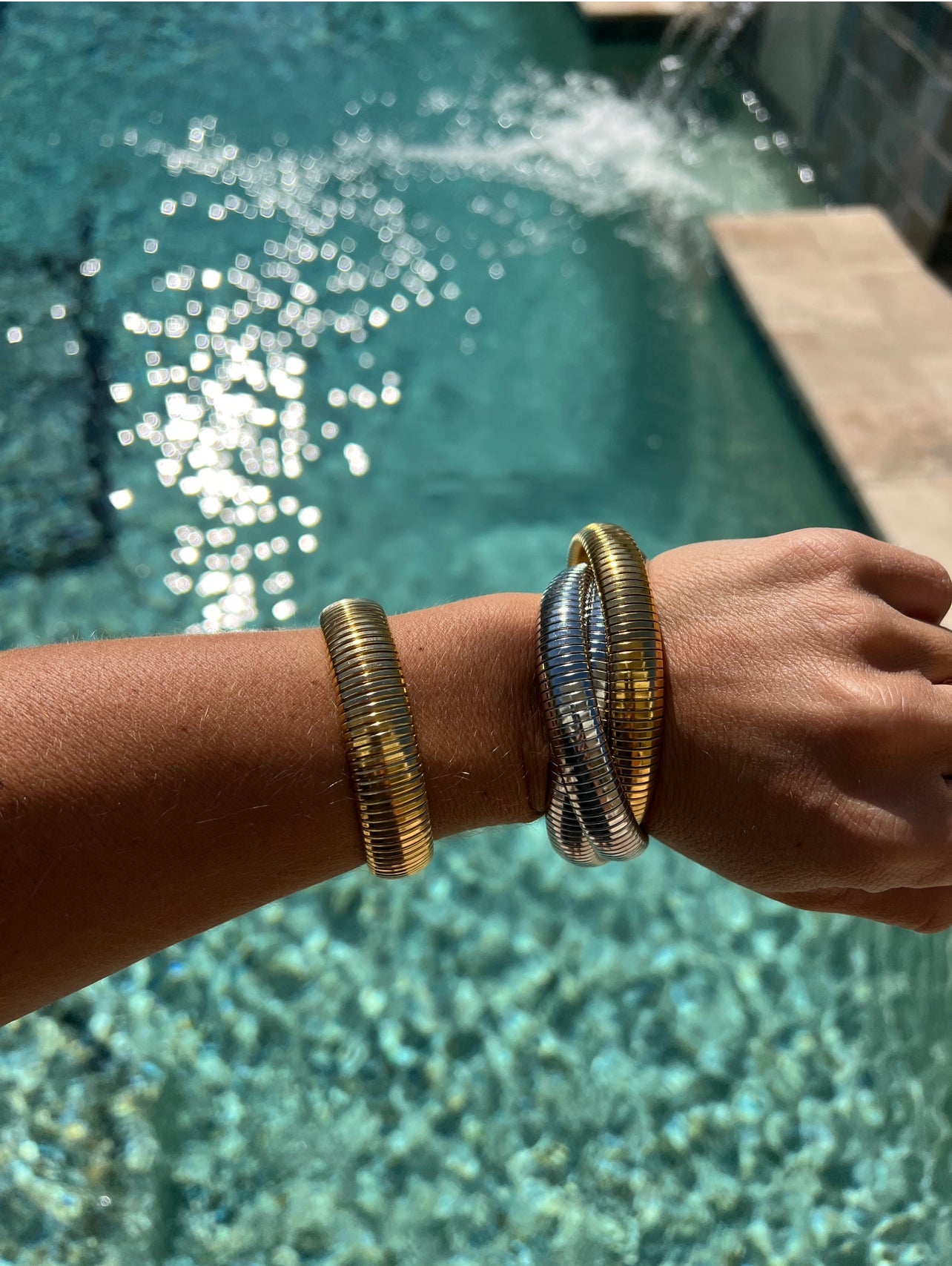 Infinity Multi Layered Bracelet Two-Tone