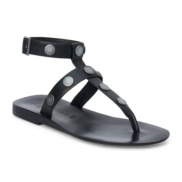 Alexis Studded Gladiator Sandals Black