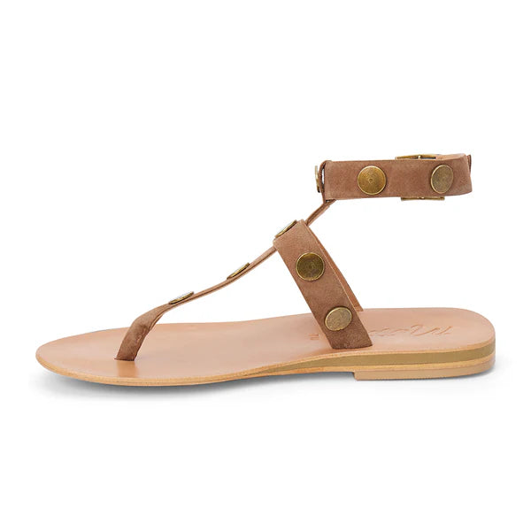 Alexis Studded Gladiator Sandals Fawn
