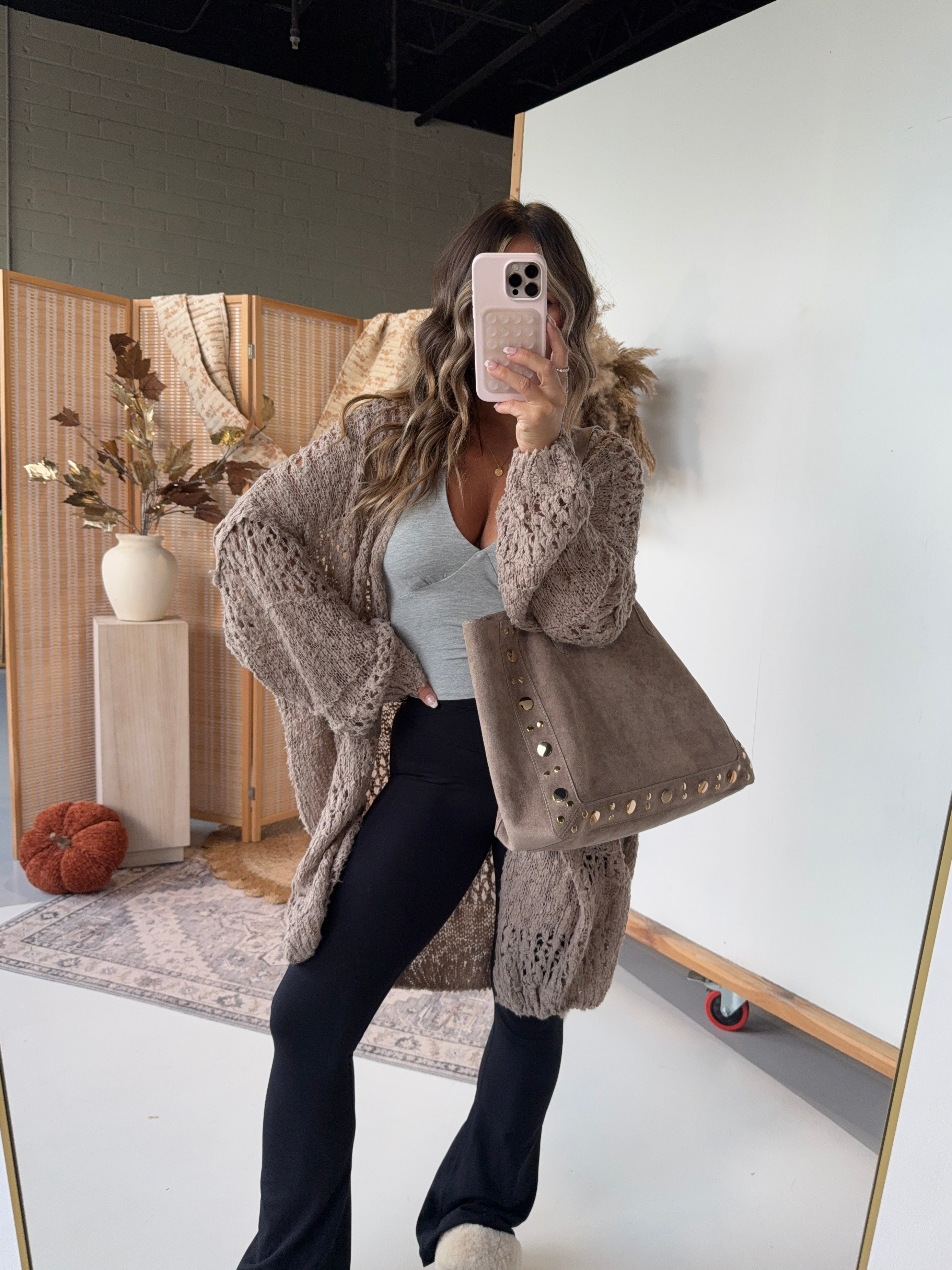 Butterscotch Knit Cardigan Coffee