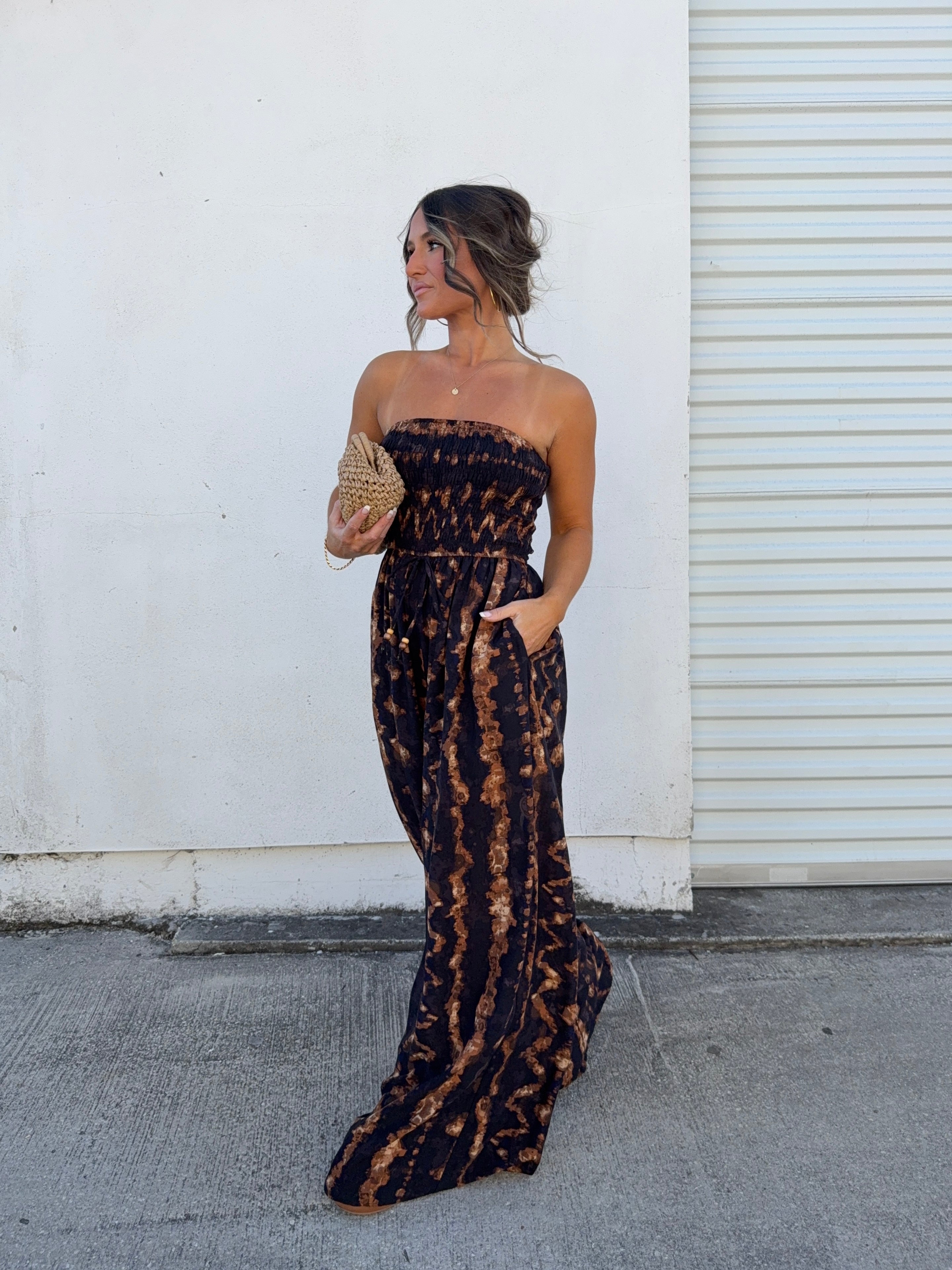 Catch Me Jumpsuit Java Brown