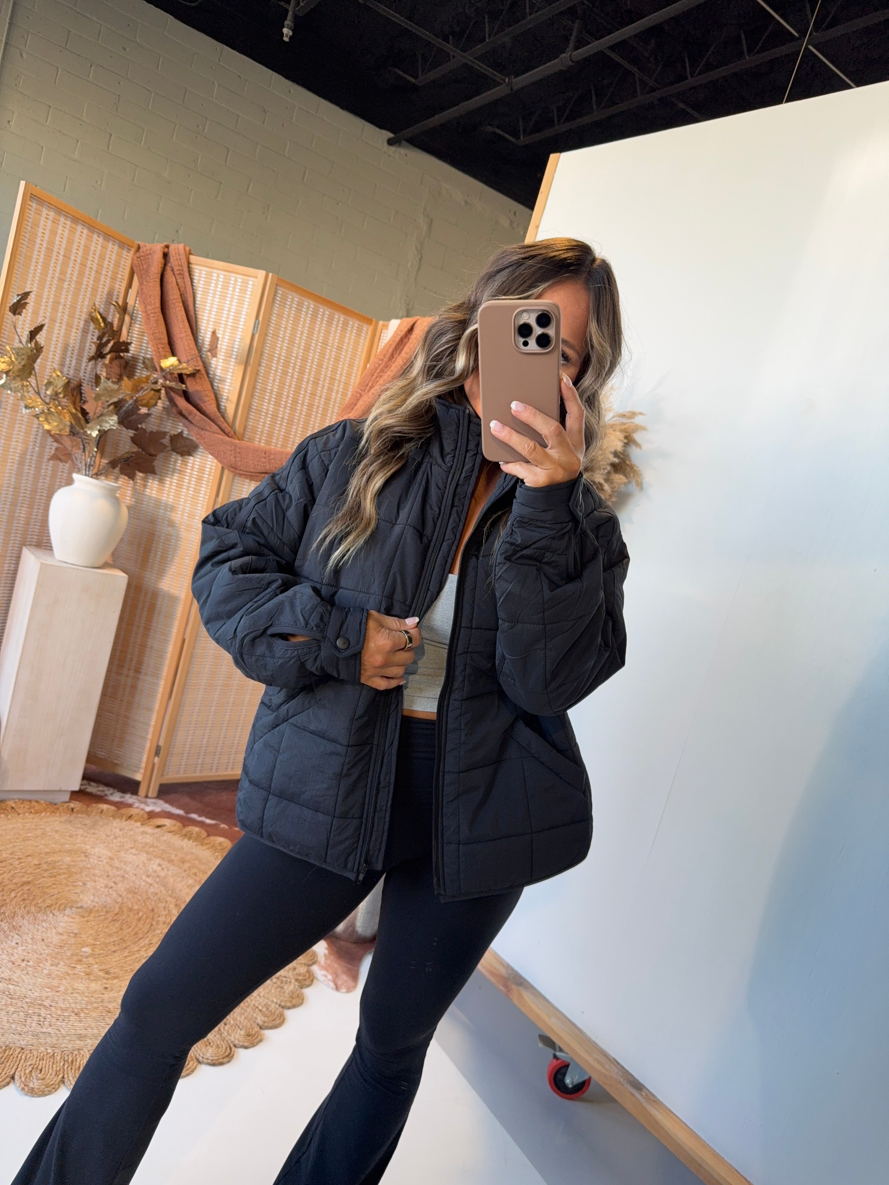 Roxie Puffer Jacket Black